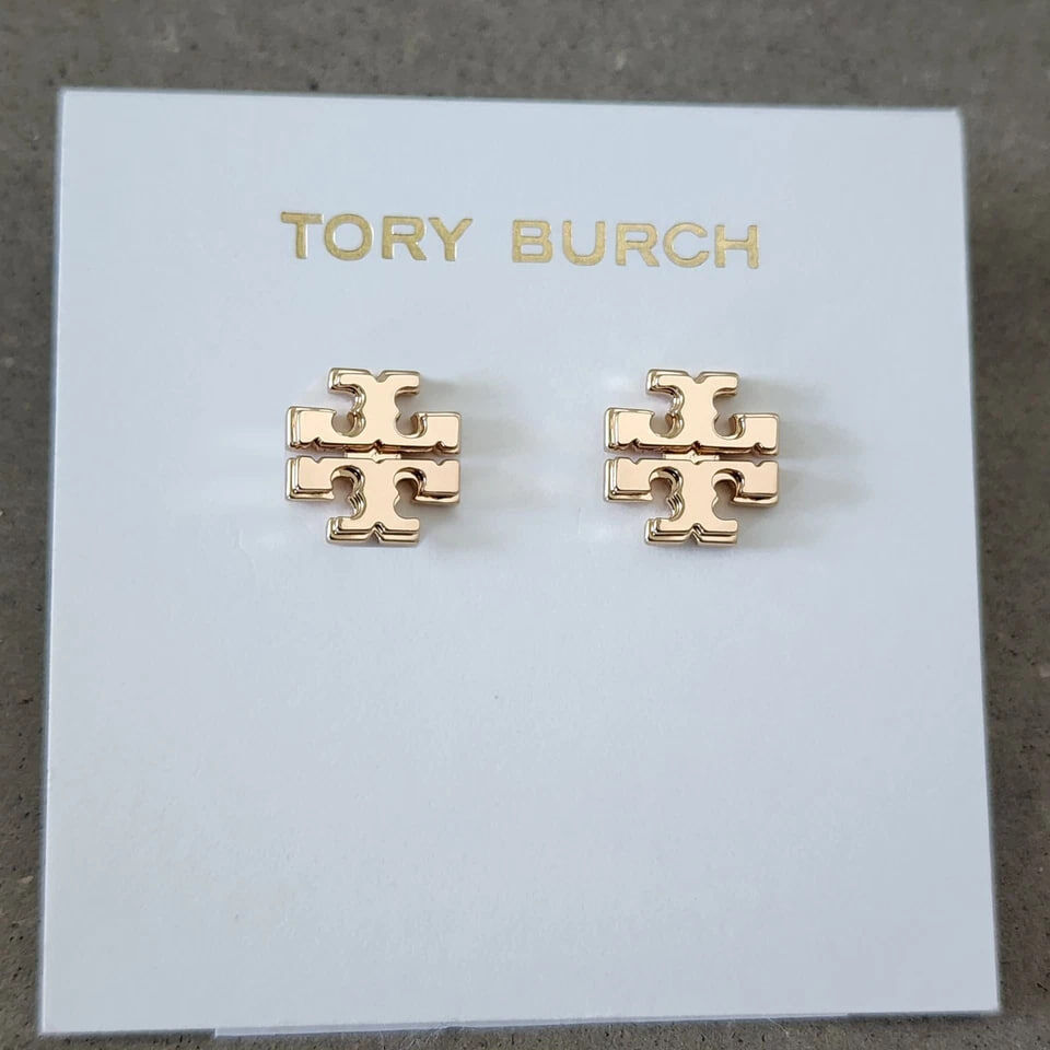 [S] TORY BURCH Tory Gold 143361 Small Logo Stud, 143361-720 (STB723)