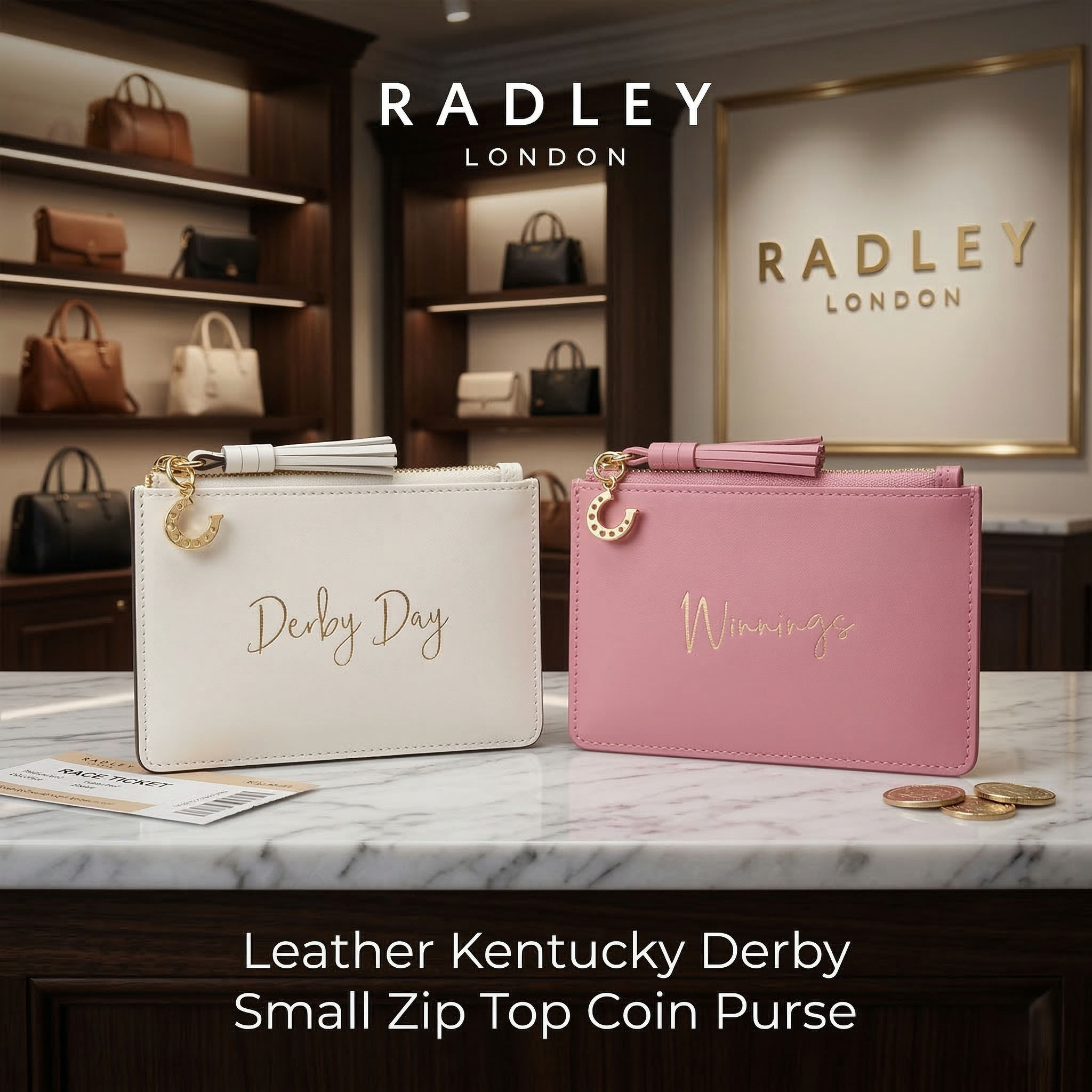 【預購】K031754 Radley London  皮革拉鍊小零錢包