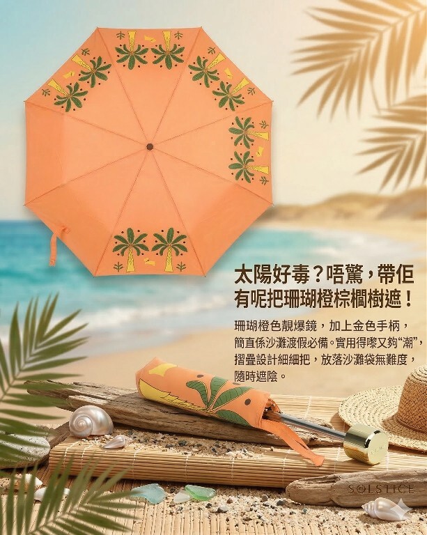 【預購】RADLEY LONDON H031709 夢幻棕櫚手袋摺疊傘