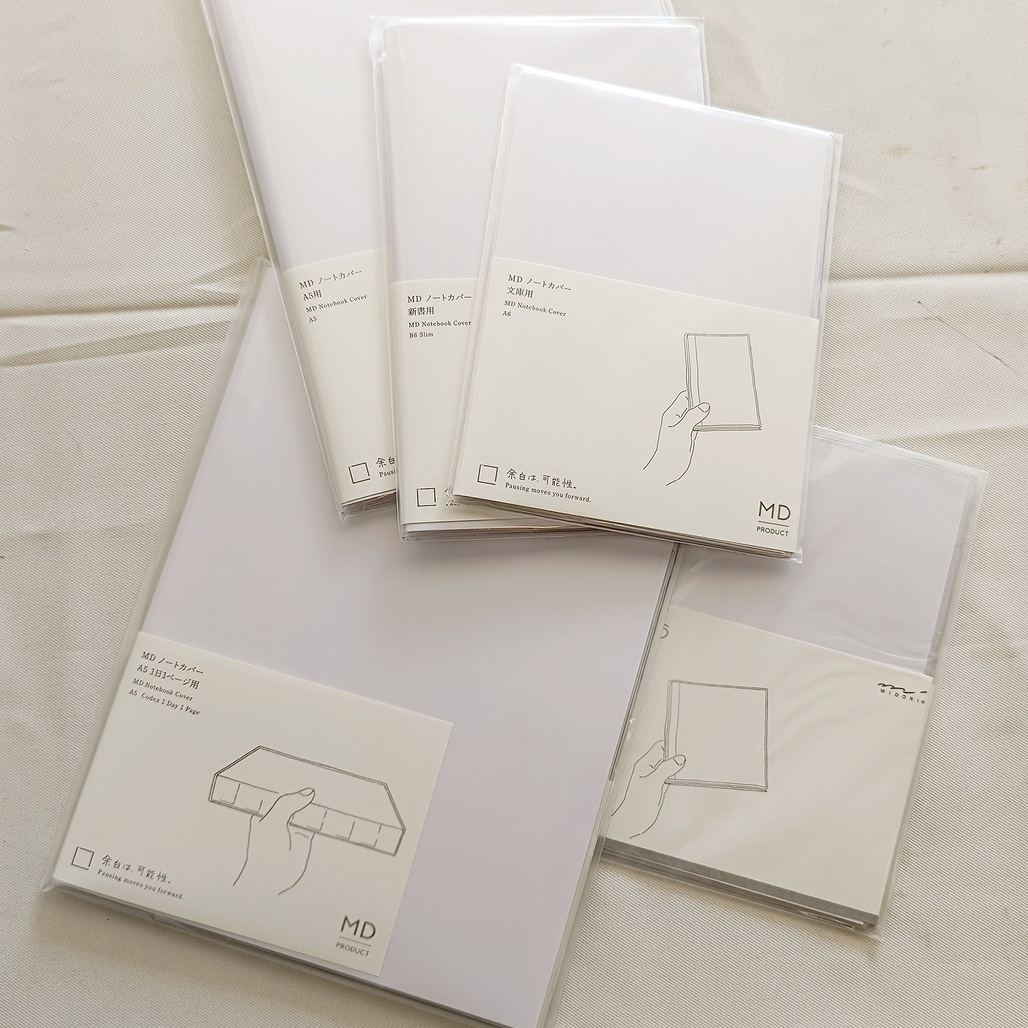 日本MIDORI．MD Notebook 透明保護書套 (請注意尺寸適用款式) 2026