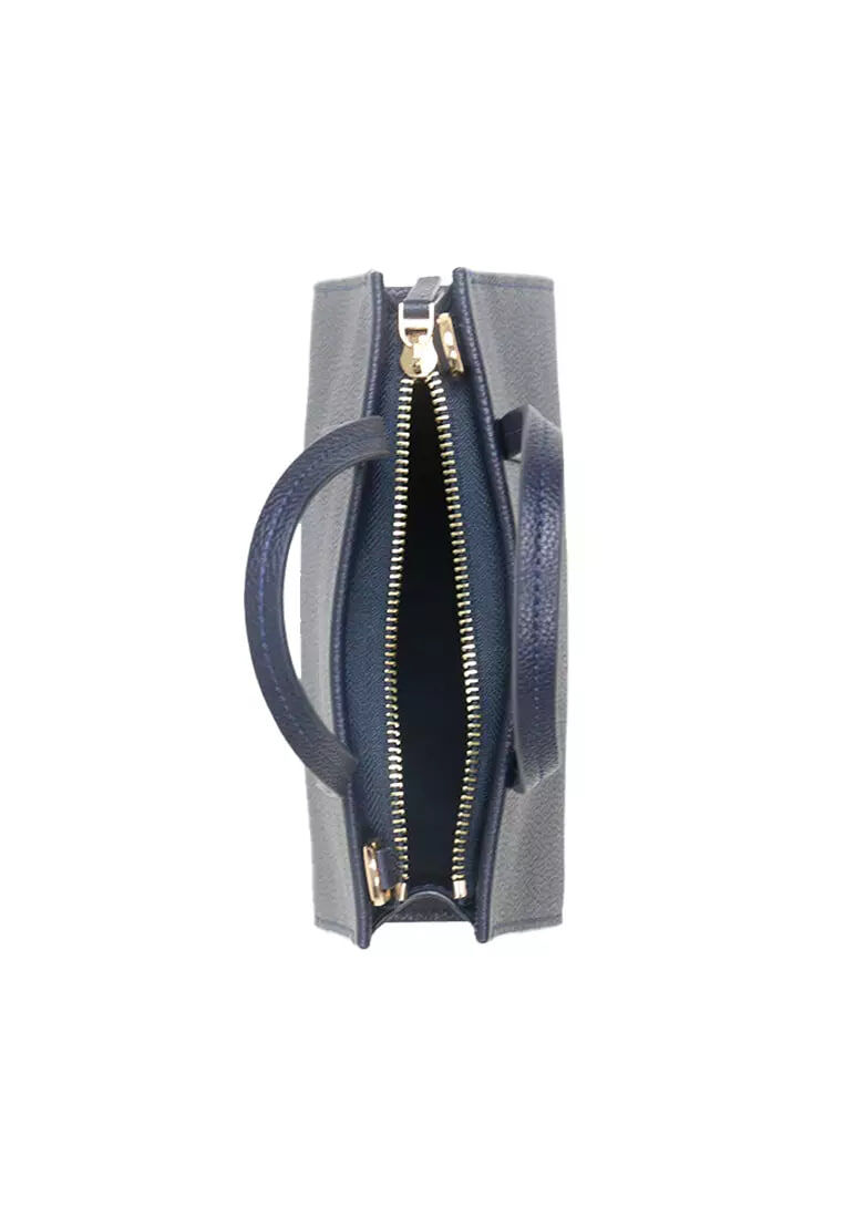 [S] TORY BURCH Tory Navy 176875 Blake Mini Tote, 176875-405 (STB720)