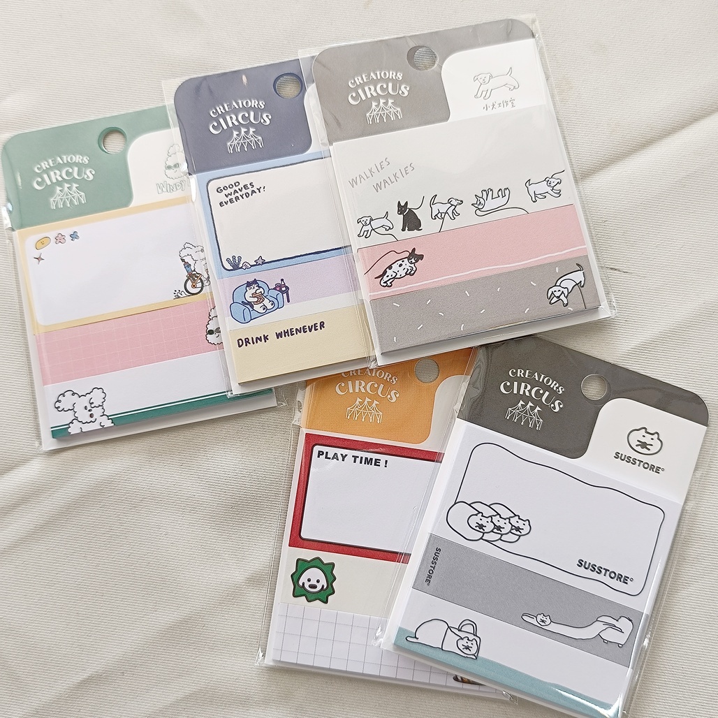 日本Creators Circus x 創作者 便利貼(三款) 共五款