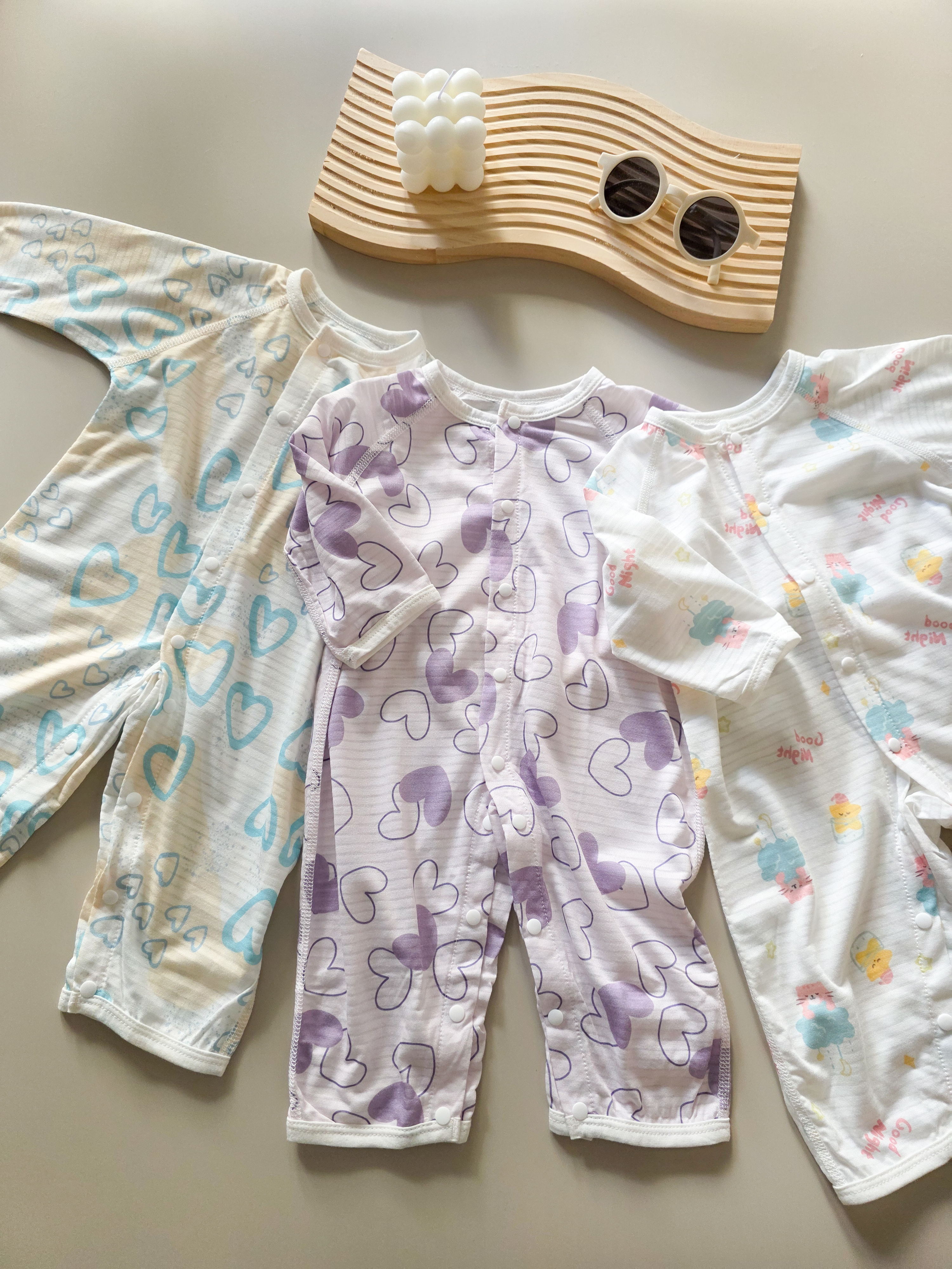 晚安貓 空調長袖連身衣