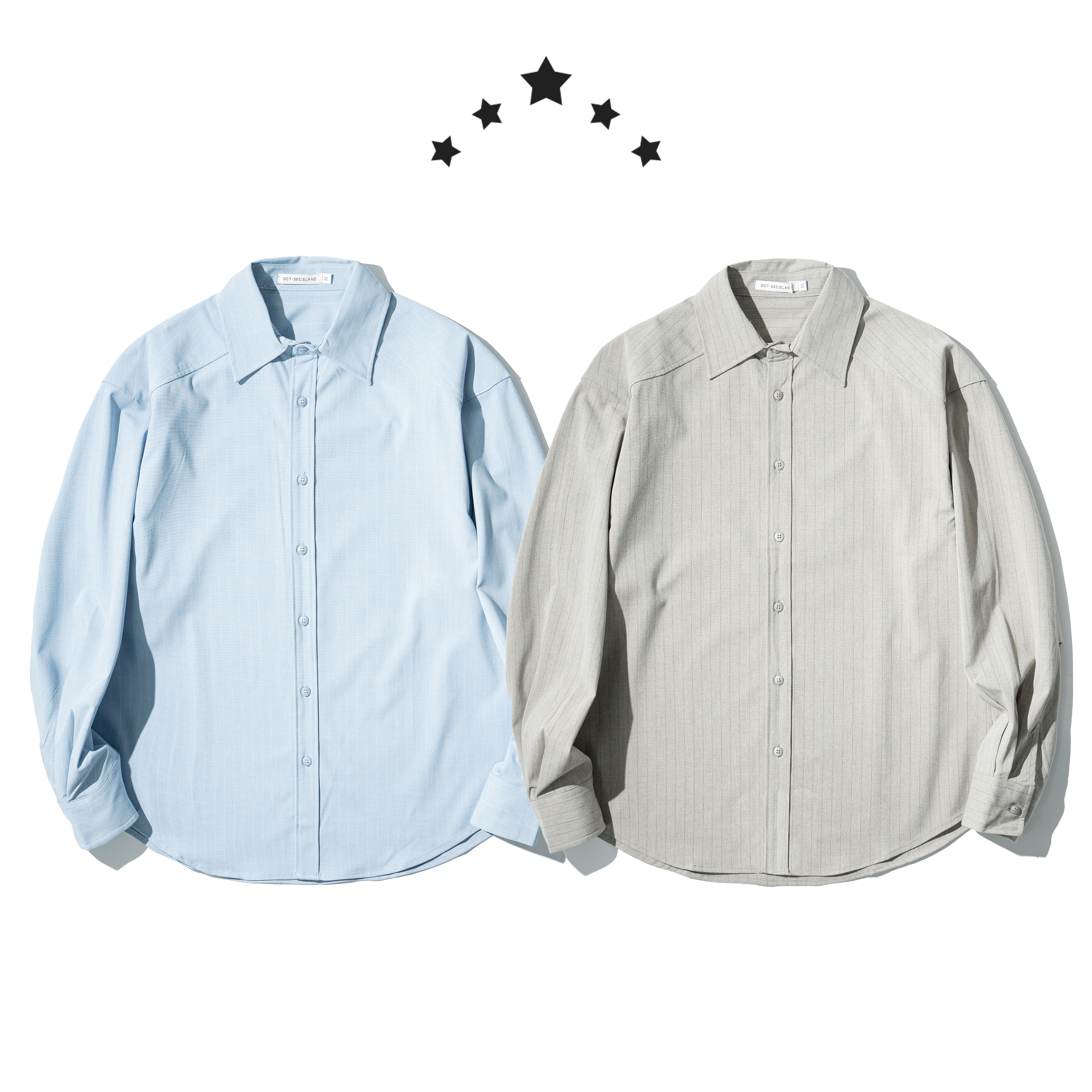 Stripe Tailored Shirts 細條紋 剪裁 長袖襯衫 [O-6217]