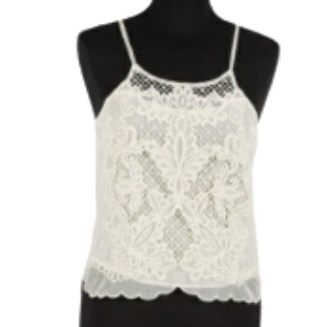 1TS0319-039 [TWINSET] Woven Top White #261TP2580 (C-EU-E)