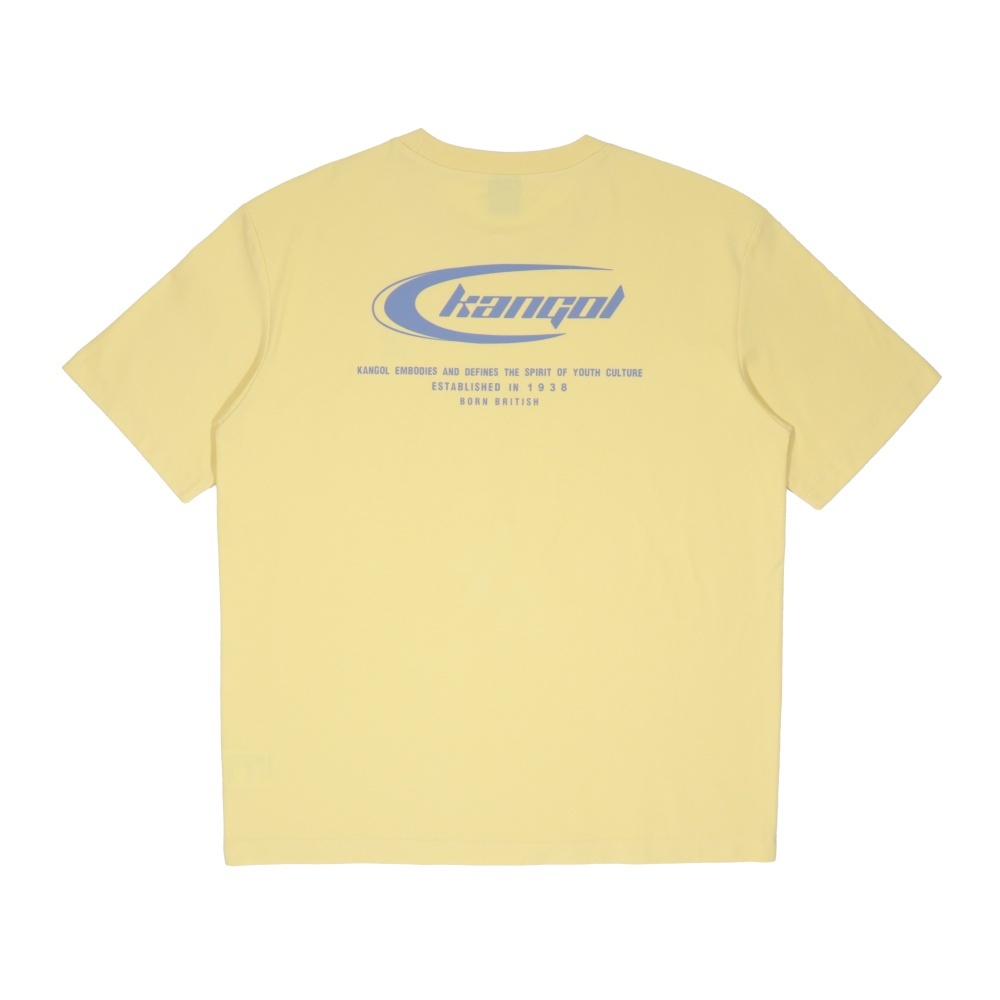 KANGOL 中性 黃 經典 圓領T 短袖 6525100161