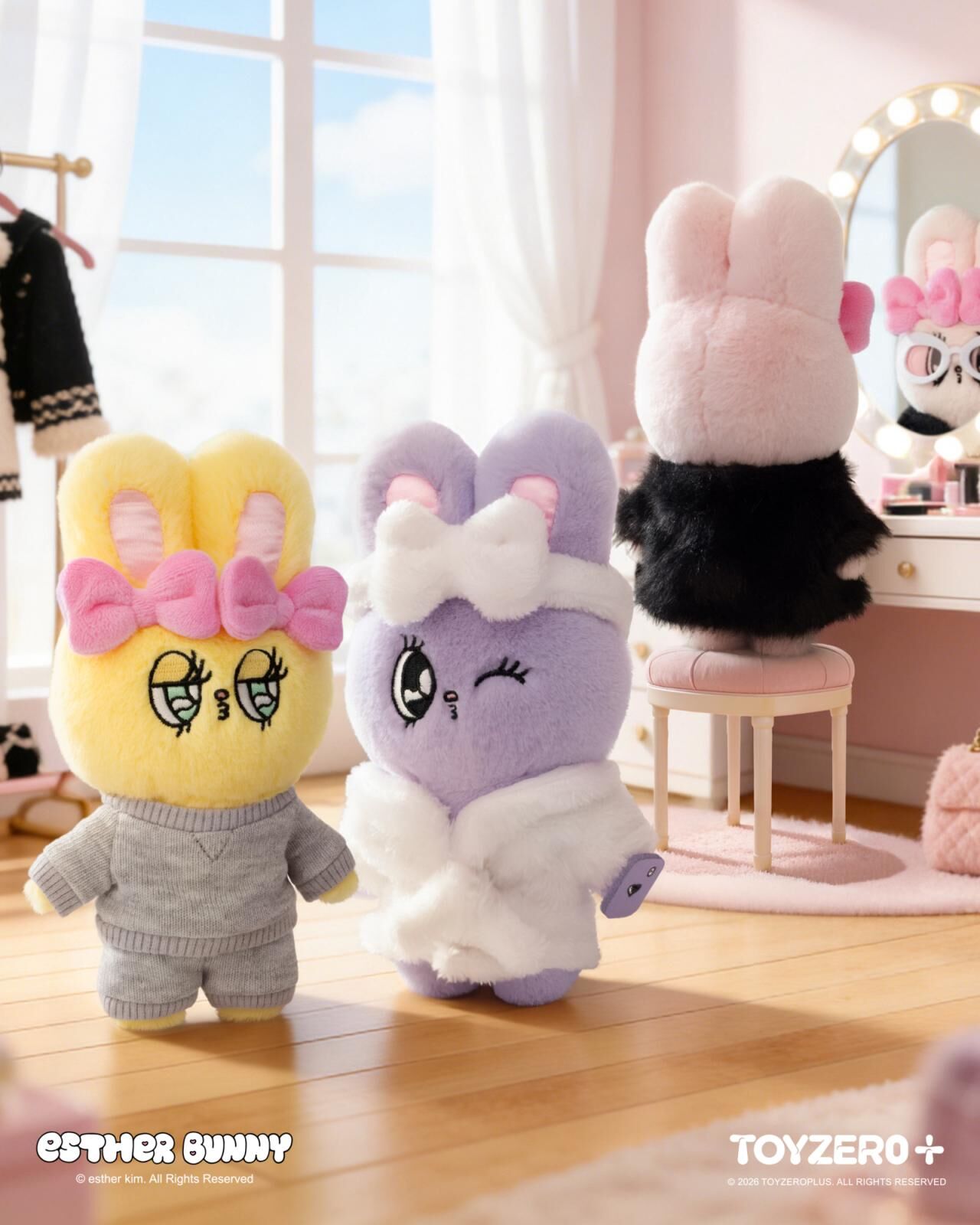 艾絲樂小兔時尚進行式系列毛絨掛件 [單盒]