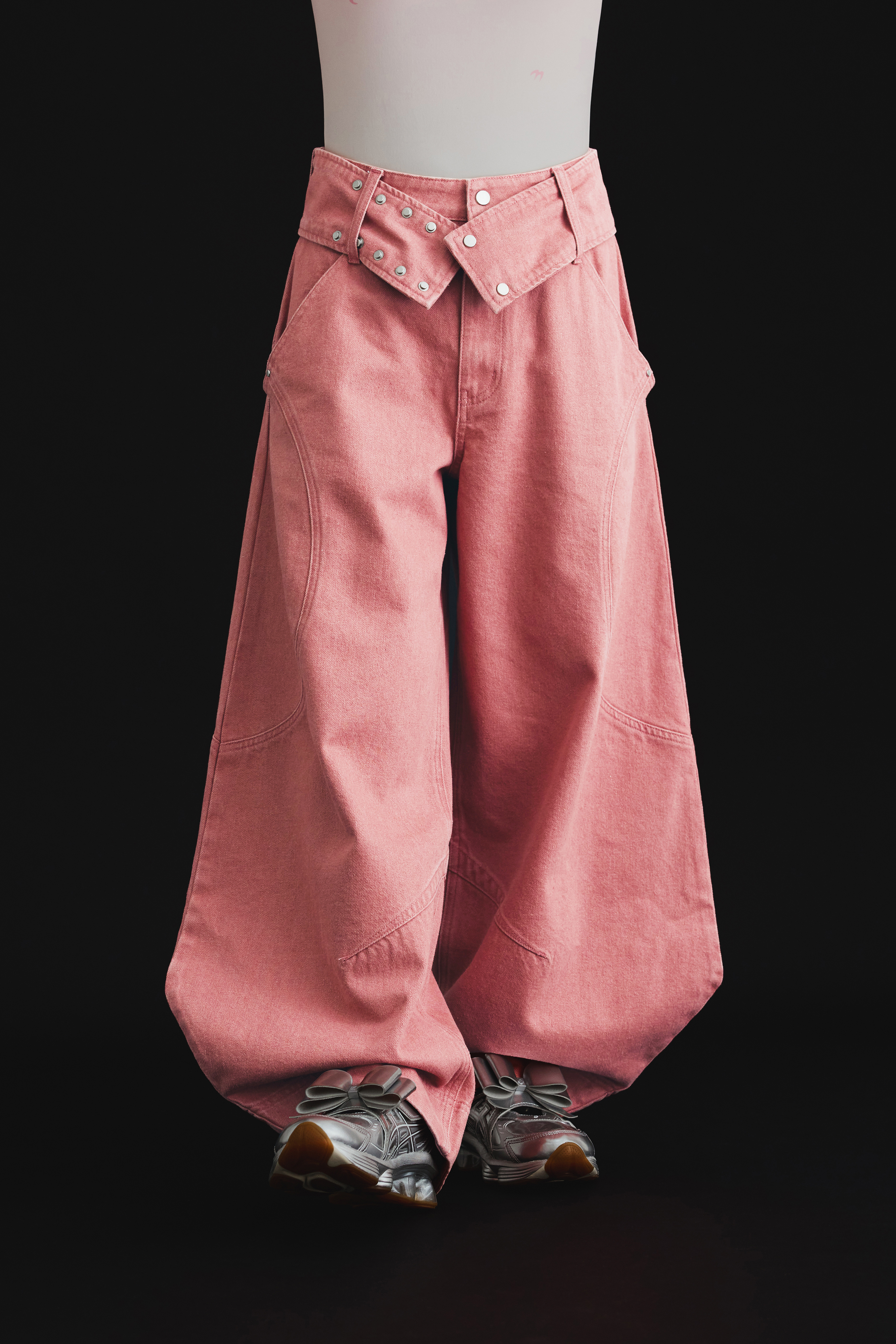 Shift Panel Denim Trousers｜Rose