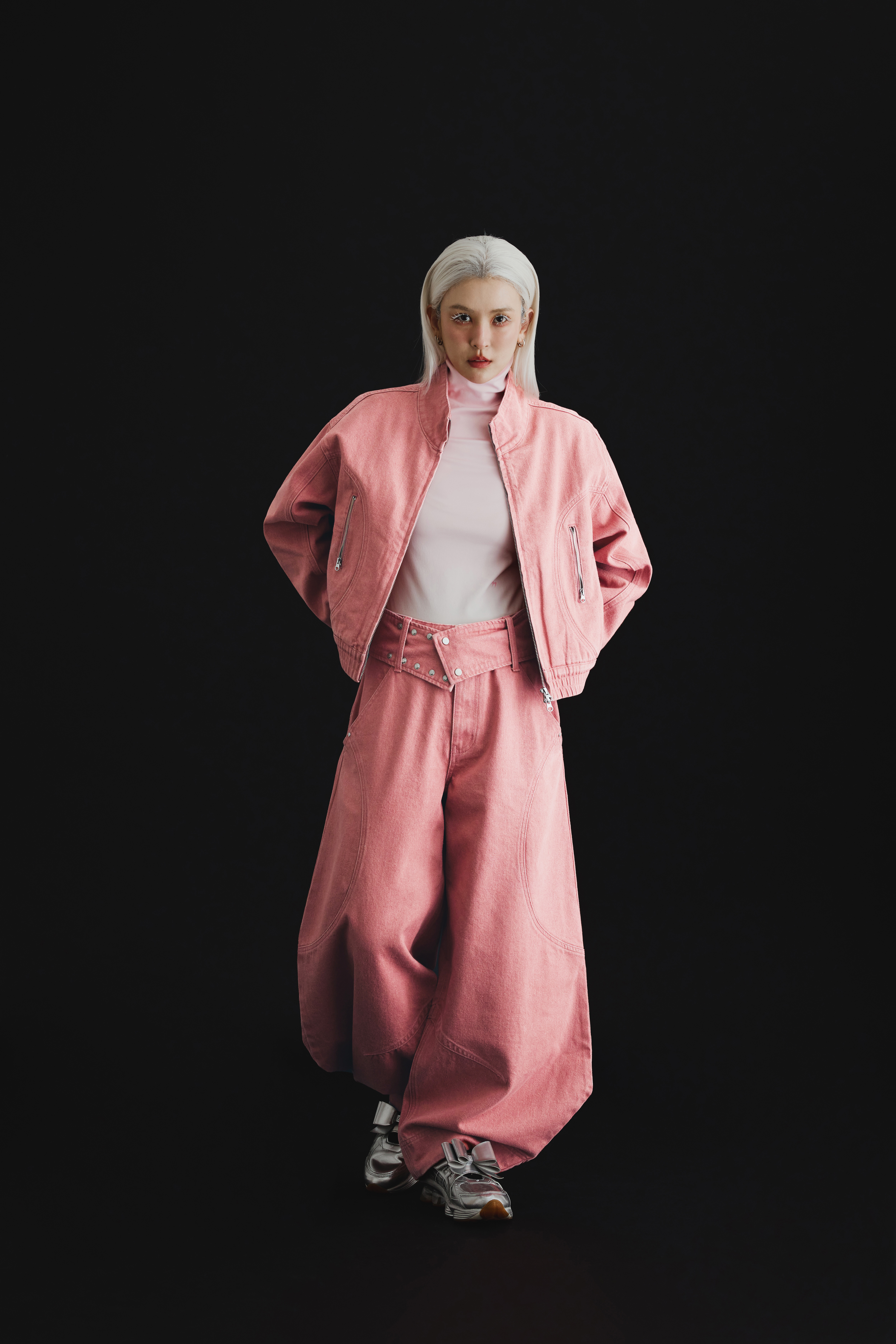 Shift Panel Denim Trousers｜Rose