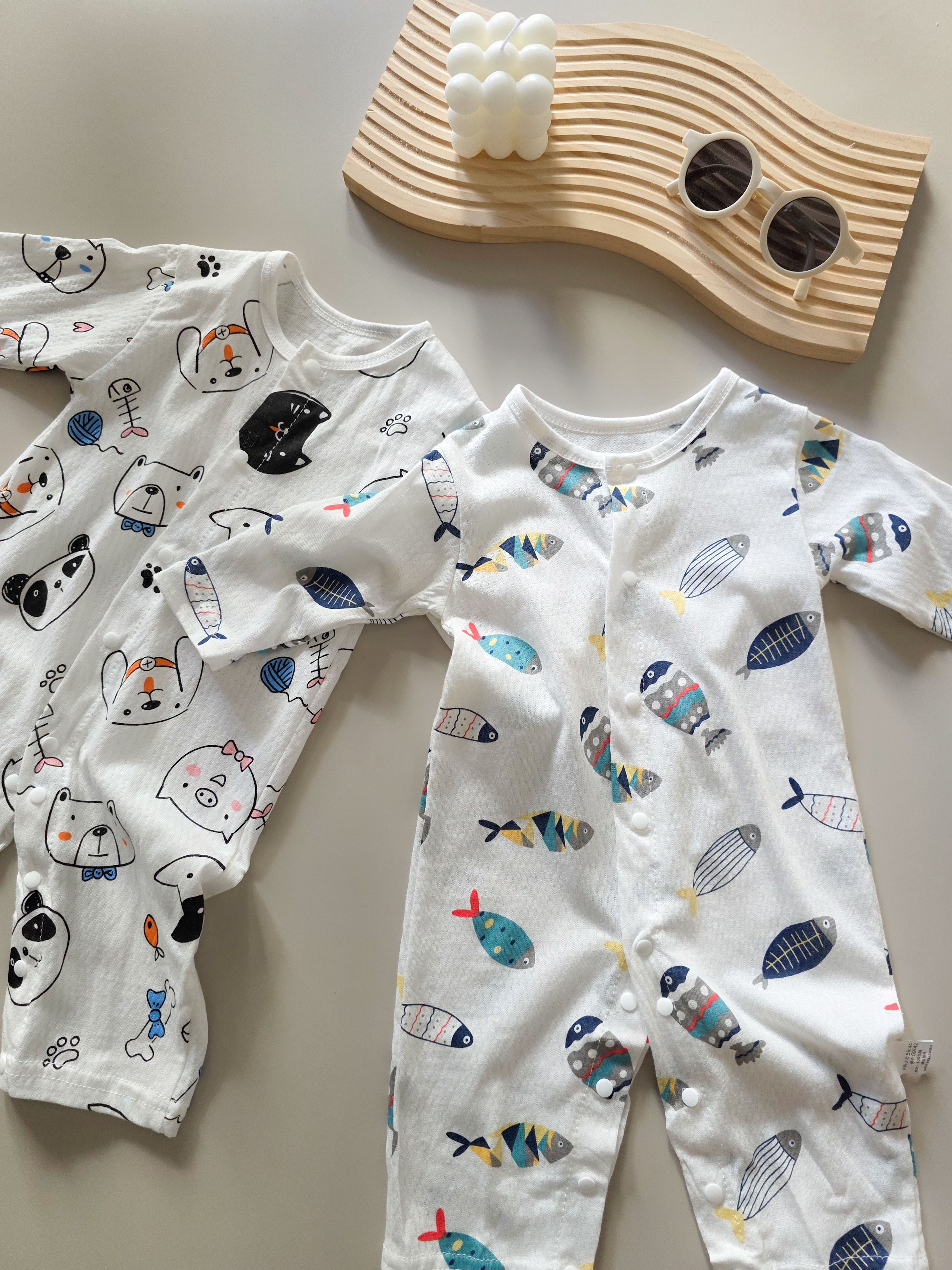 黑貓動物家族 空調長袖連身衣