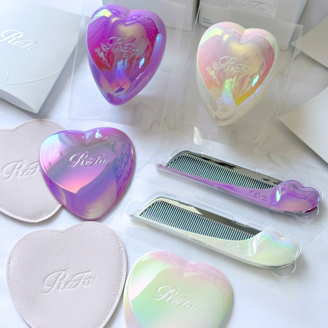 #預購 🇯🇵限定色!!!日本 ReFa 霓虹版 迷你版心型梳 愛心鏡 愛心梳 扁梳