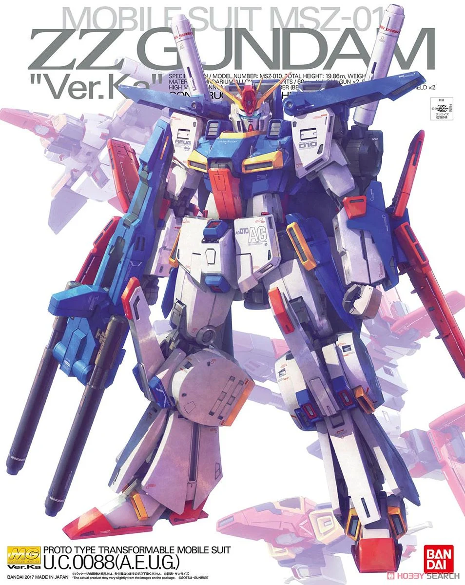 萬代 MG 1/100 ZZ 鋼彈 Ver.Ka 組裝模型