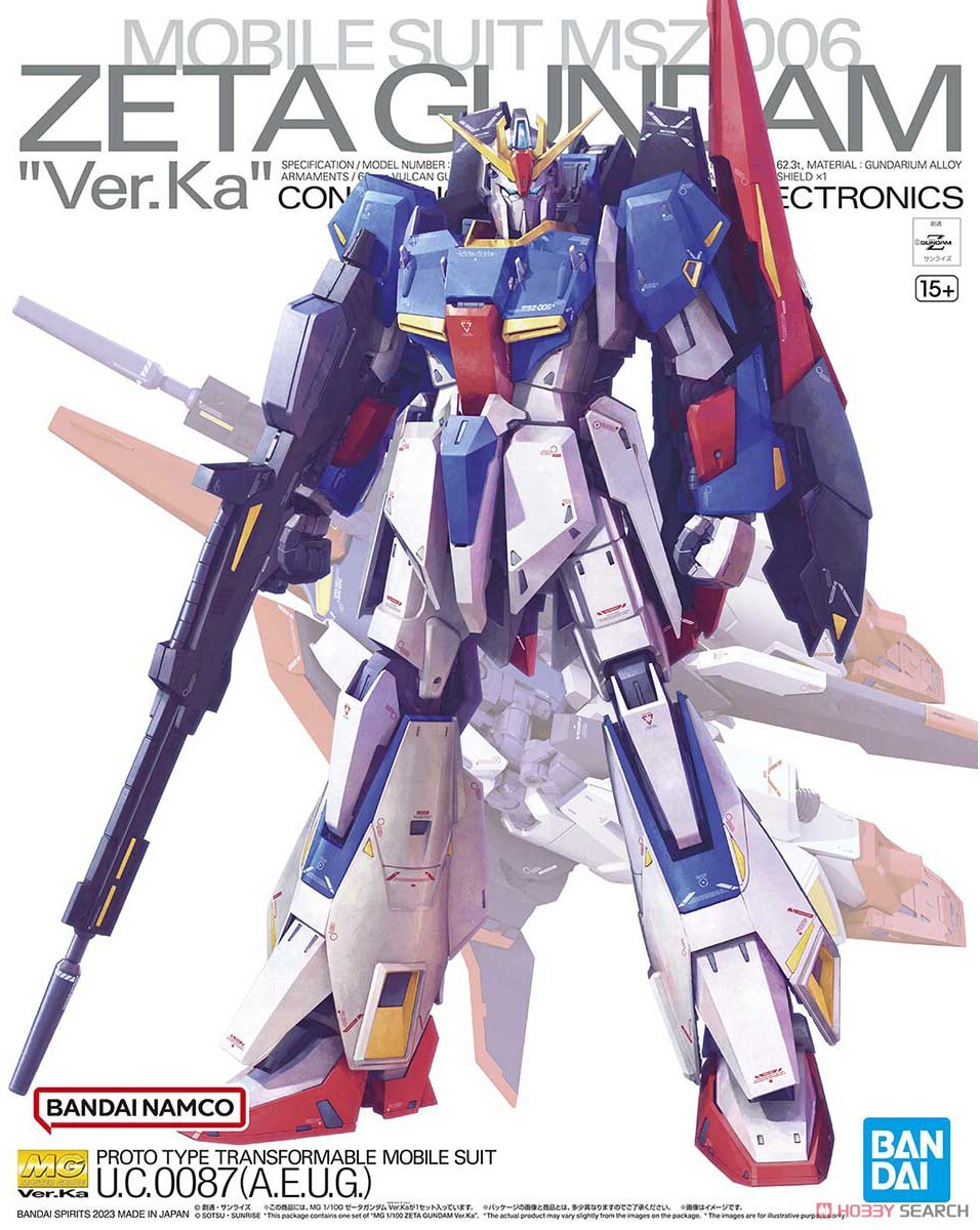 萬代 MG 1/100 Z 鋼彈 Ver.Ka 組裝模型