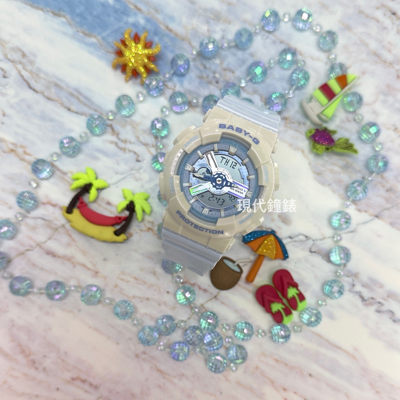 【Baby-G】BA-110系列 BA-110PD-2A 43.4mm  現代鐘錶