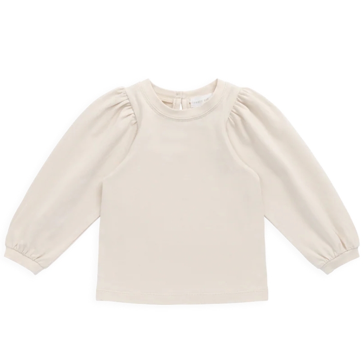 （預購）JAMIEKAY 後釦澎澎袖上衣 Pima Cotton Nylah Top - Vanilla