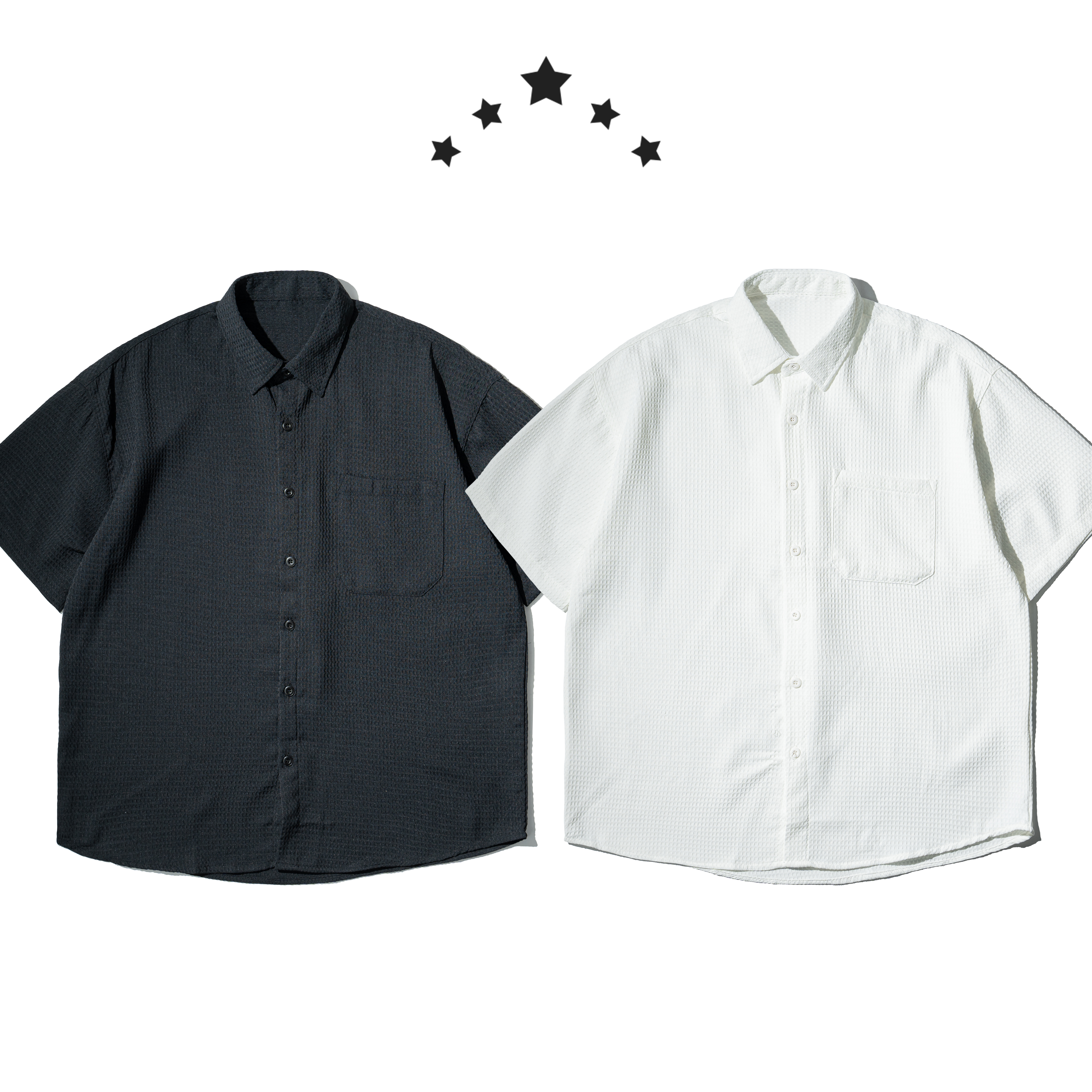 Seersucker Pocket Shirts 泡泡紗 短袖襯衫 [O-563]