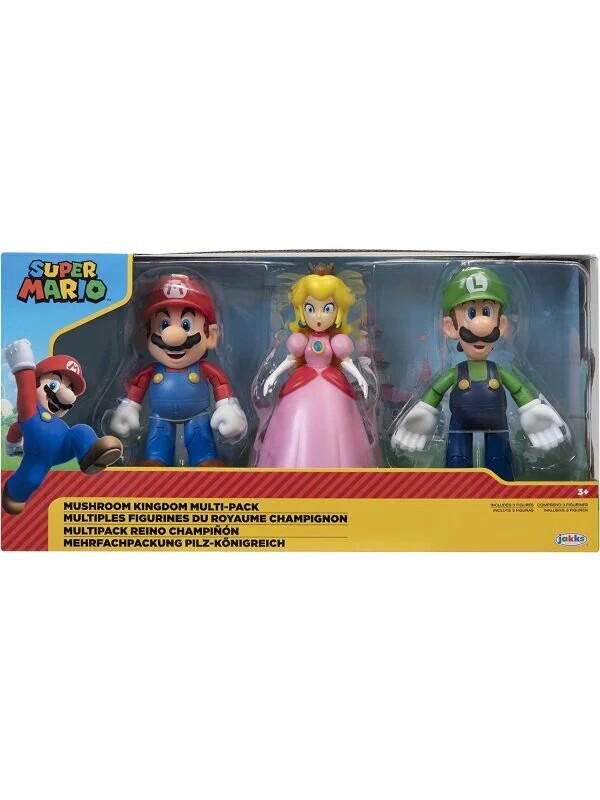 Nintendo 4" 3 Pack Mushroom Kingdom Diorama Set