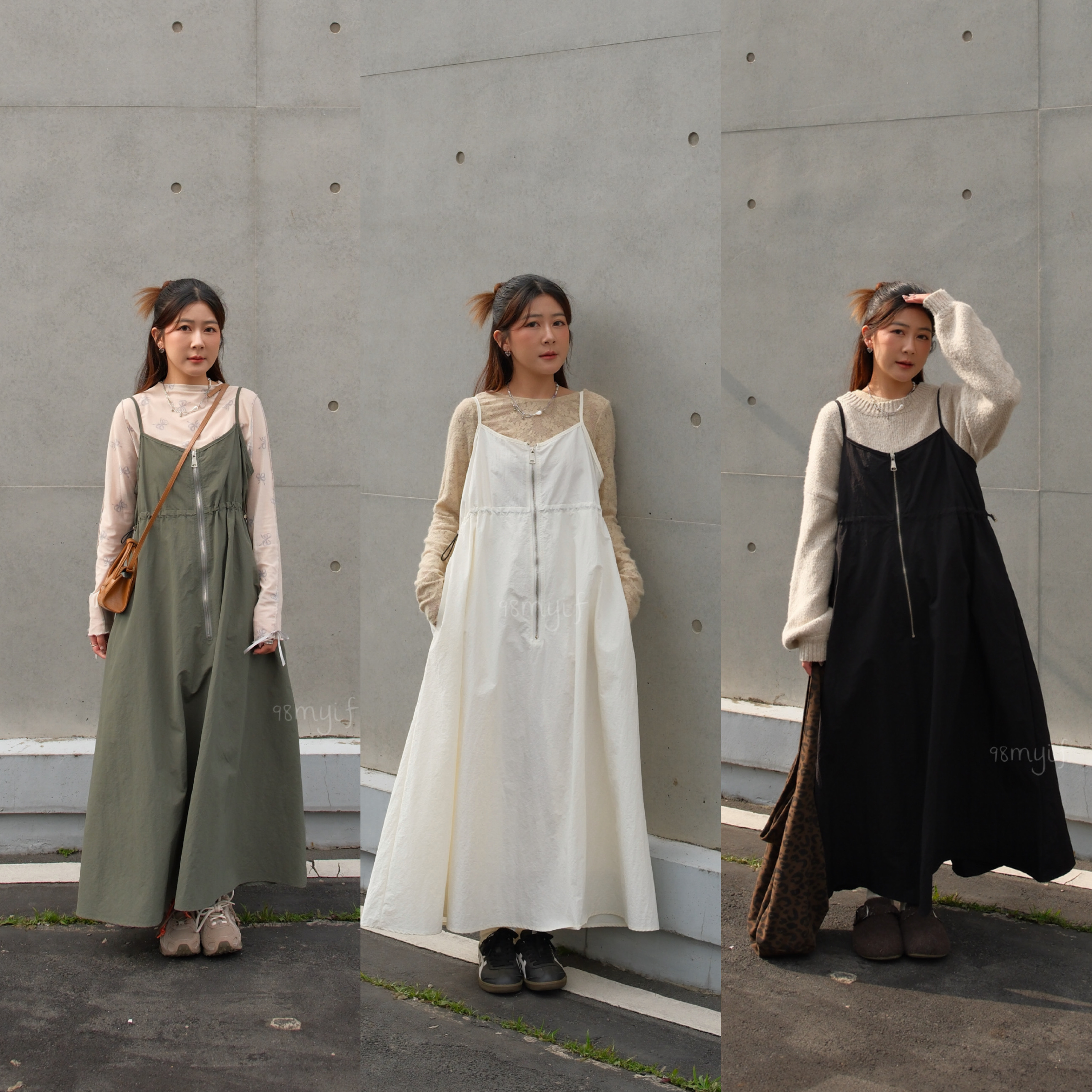 M04 🇯🇵正貨 日本品牌工裝抽繩洋裝 （3 colors)