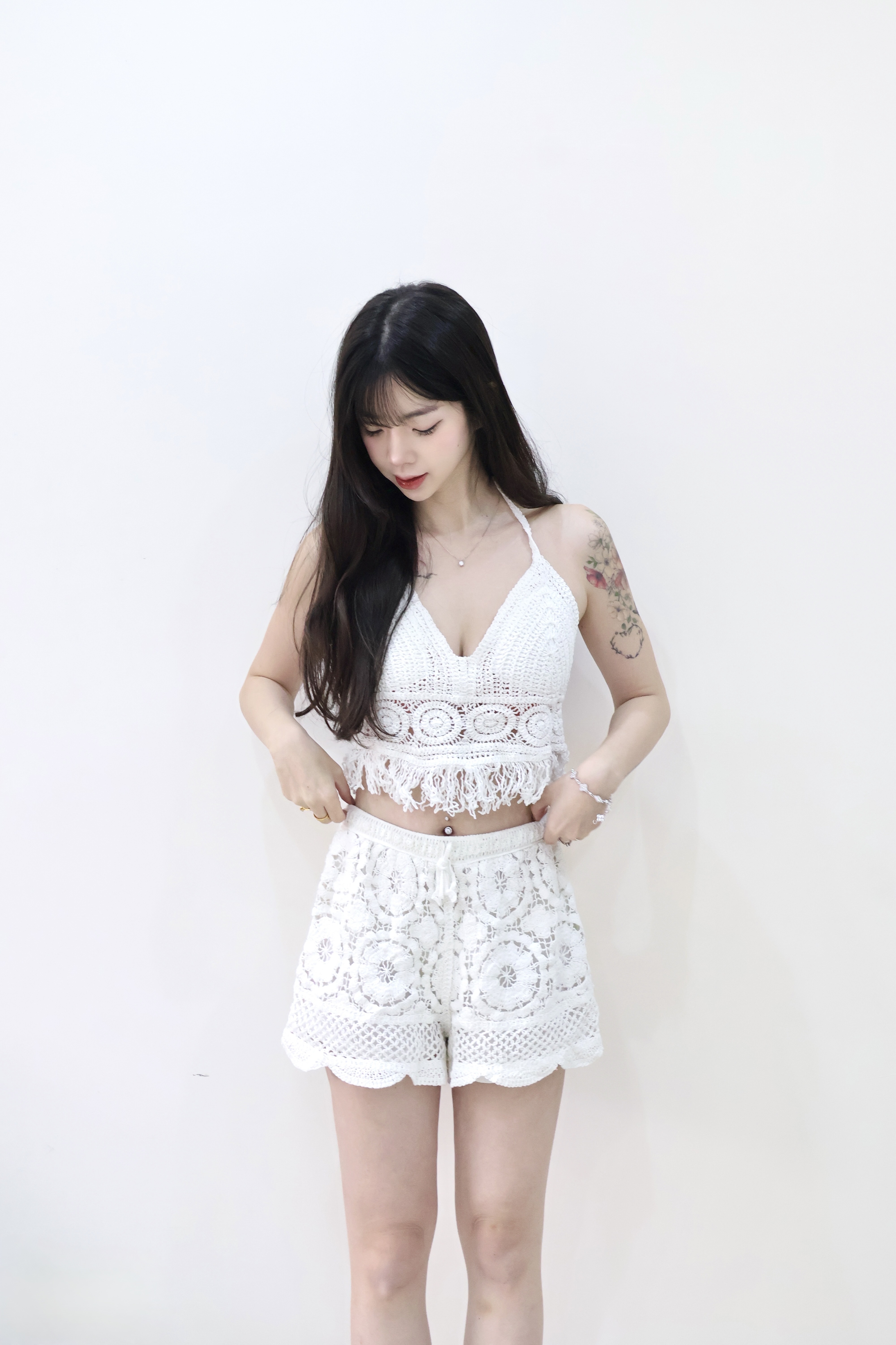 夏日鏤空編織短褲🌼