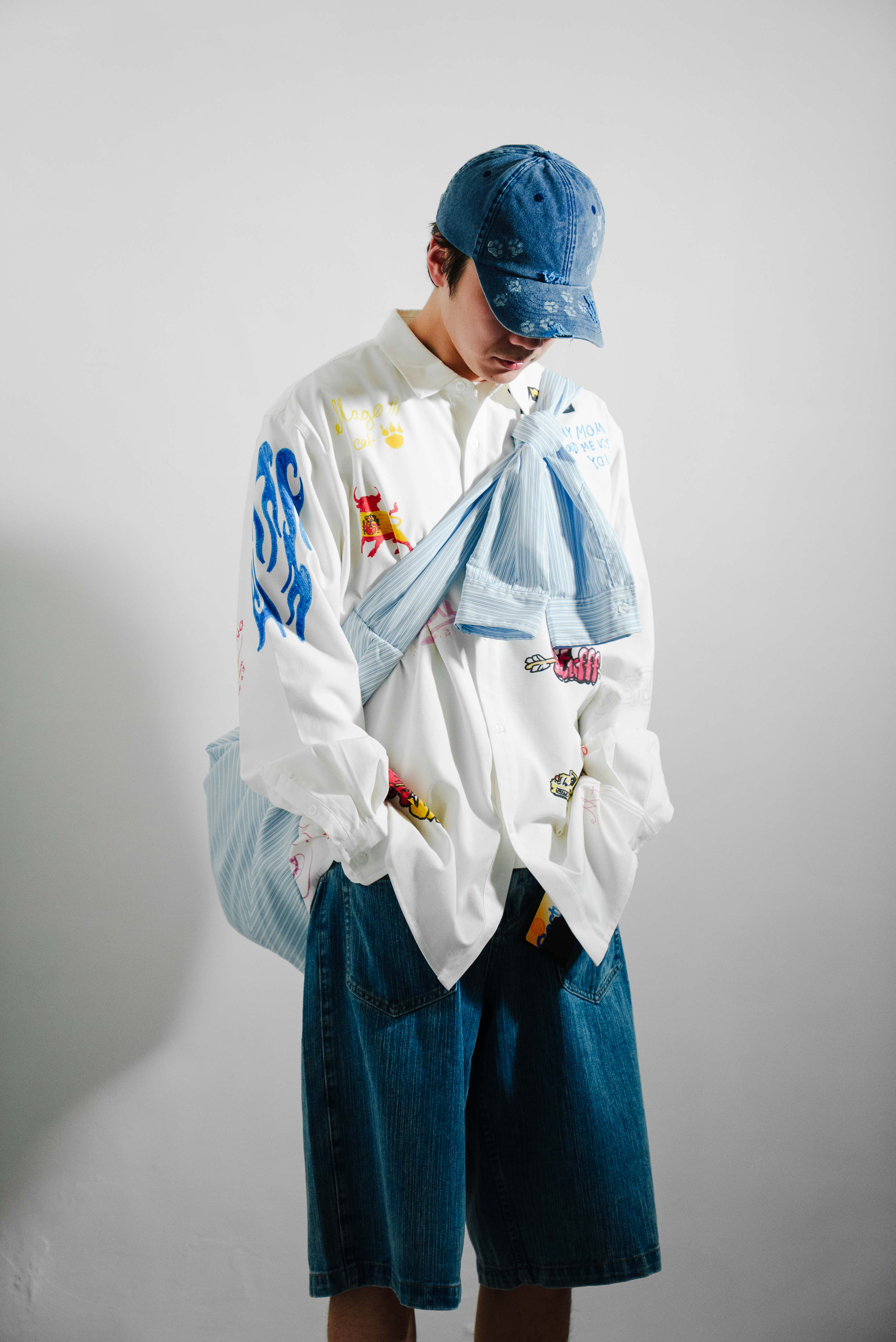 【Focus Store】現貨秒發 SSSTUFFF SS26 Plaster Cast  LS Shirt 拼貼襯衫 SSS-SS26-SHTP01