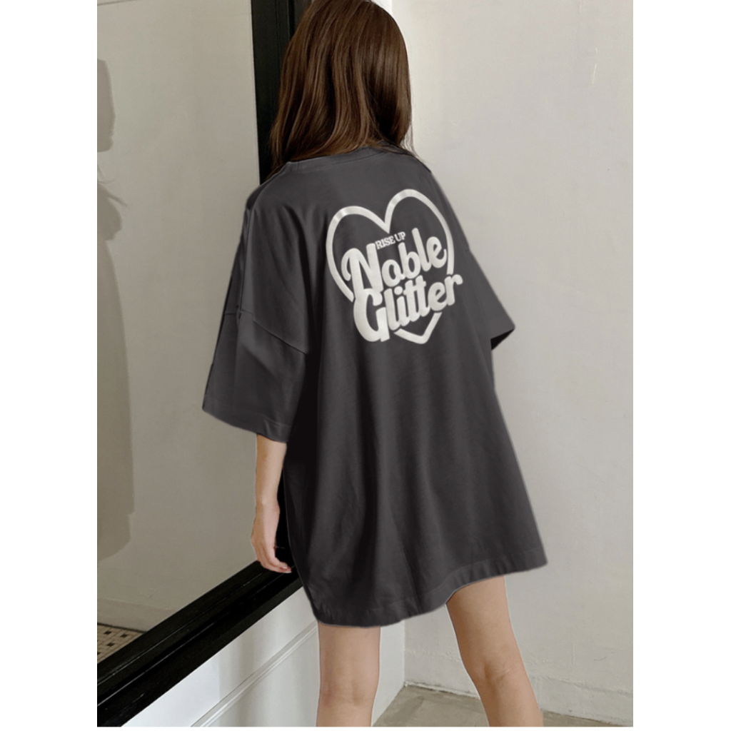 日本🇯🇵GRL 發泡愛心LOGO寬鬆短袖T