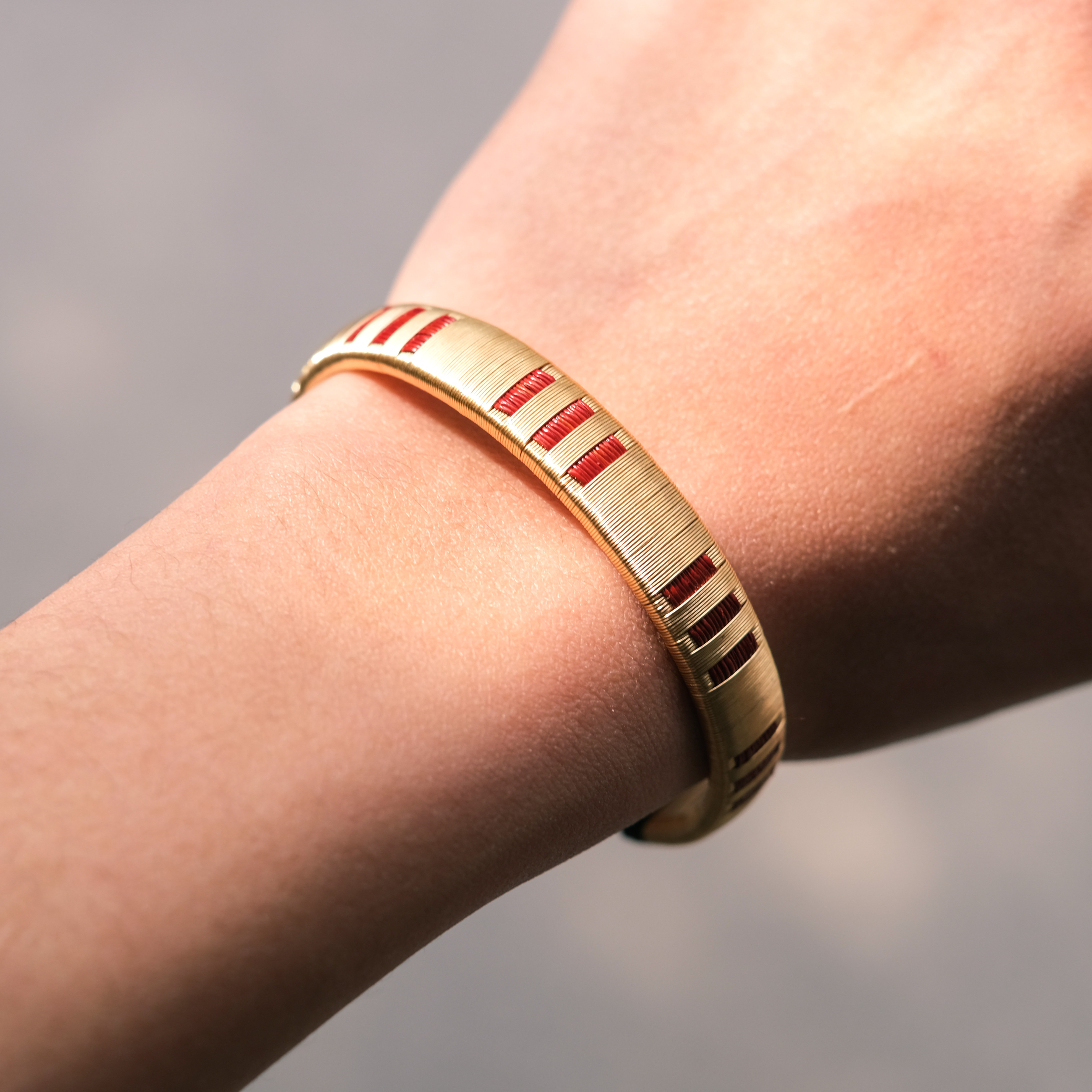 Werregue編織銅手環｜褚紅金｜哥倫比亞