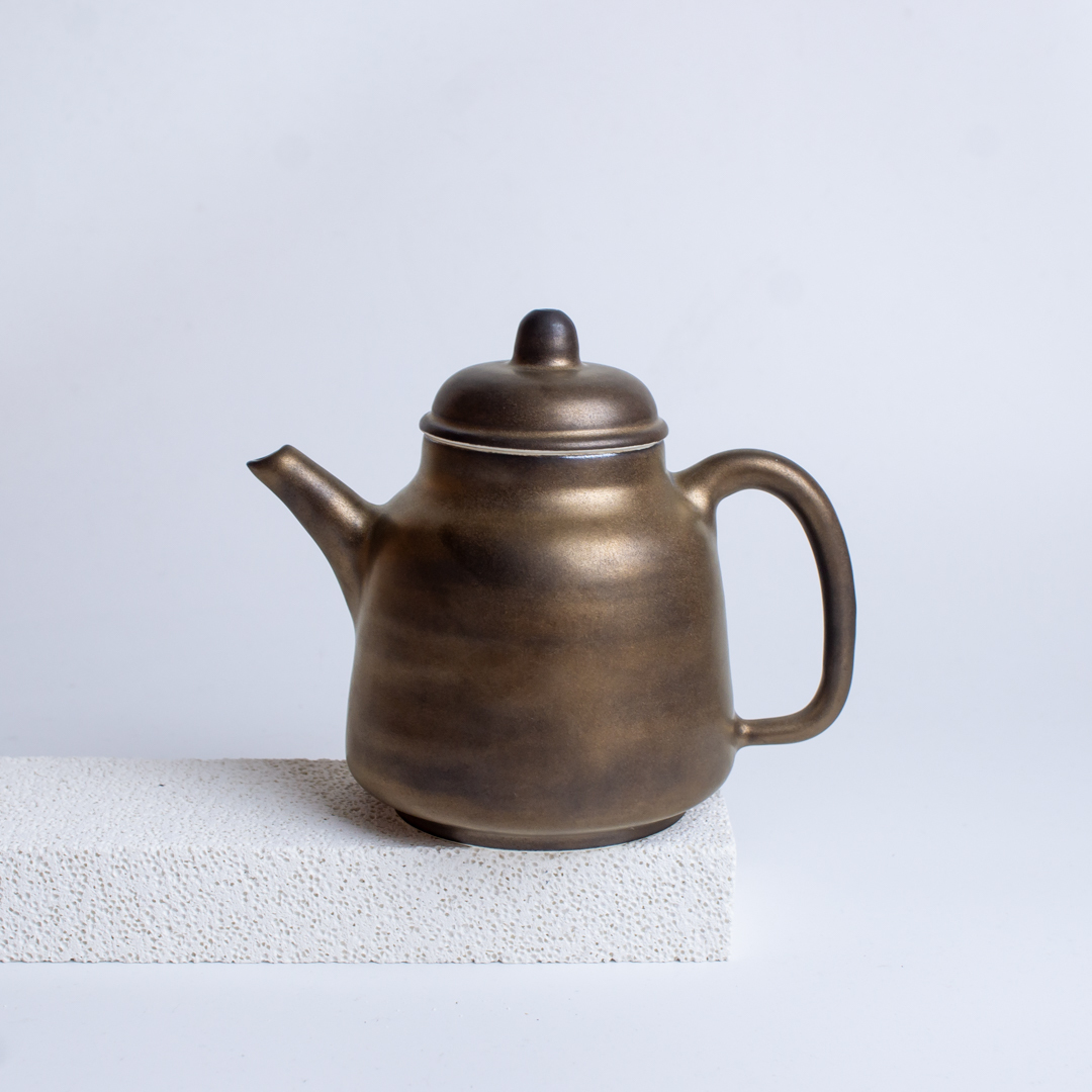 Gilded Big Teapot