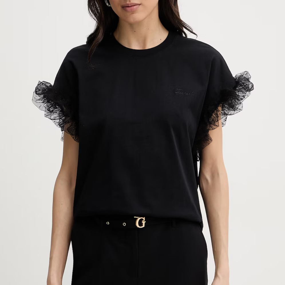 1TS0319-112 [TWINSET] T-Shirt Black #261TP204A (C-EU-E)