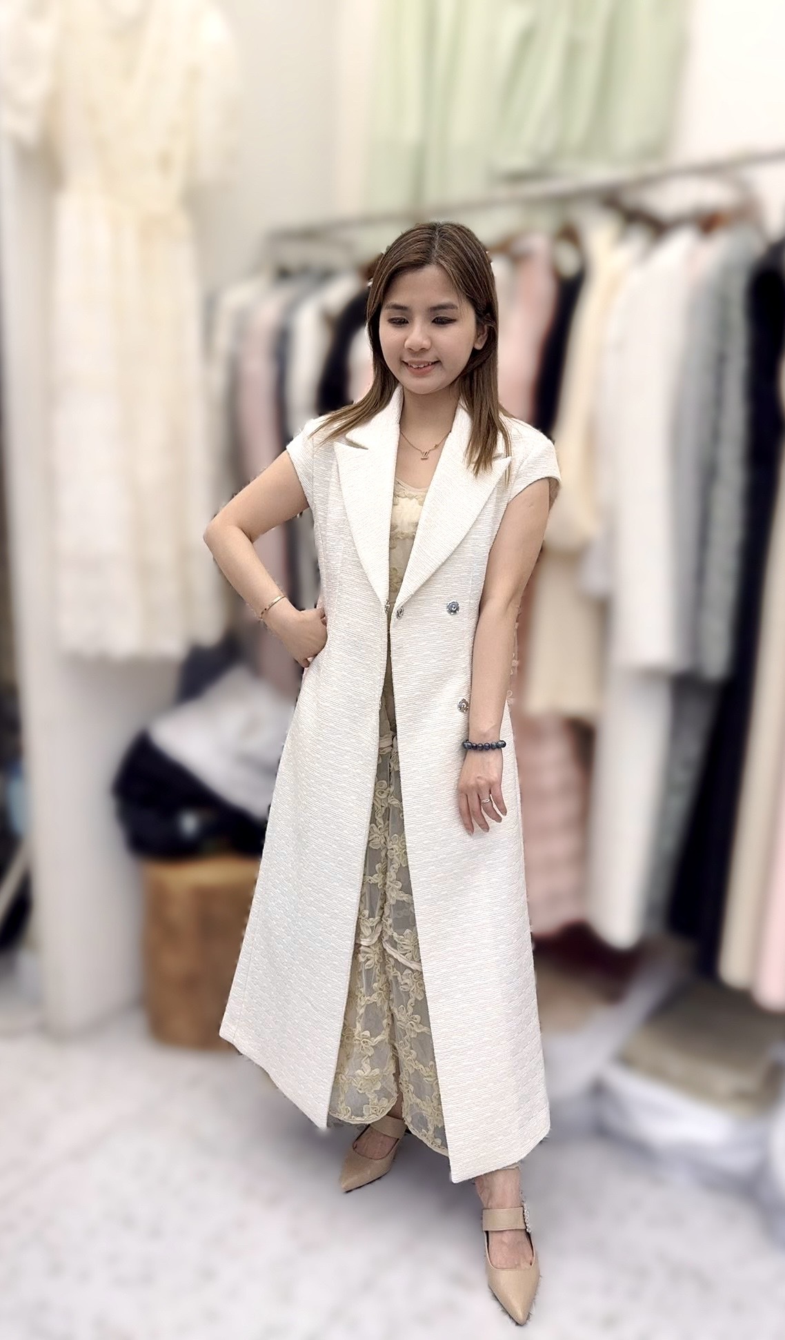 CT04  S:胸  36 腰 30 HIP 40 長 46 / M:胸 38 腰 32 HIP 42 長 47 $899 (一口價)