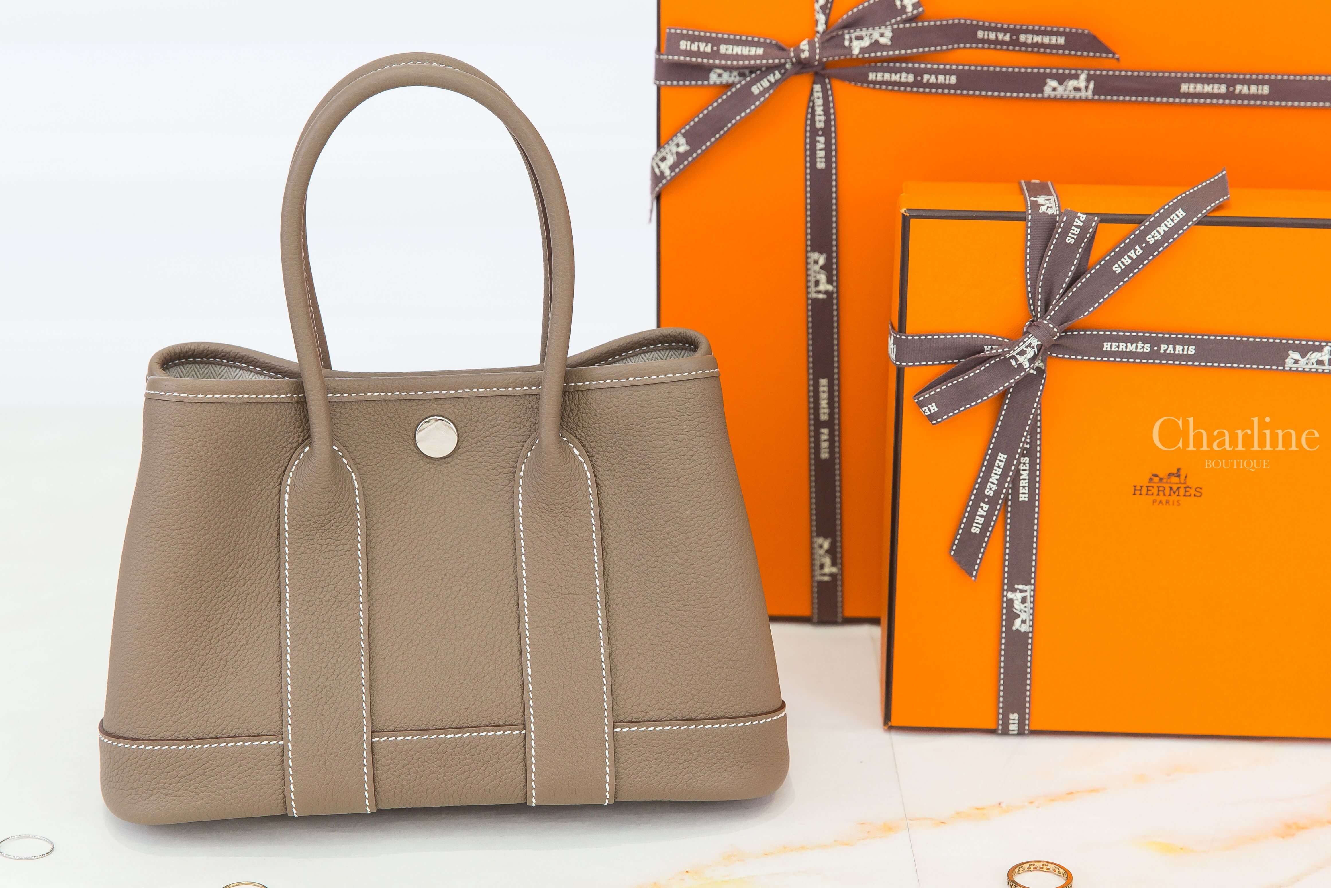 Hermès Neo Garden Party 23cm 18 Etoupe Togo 大象灰迷你手提包