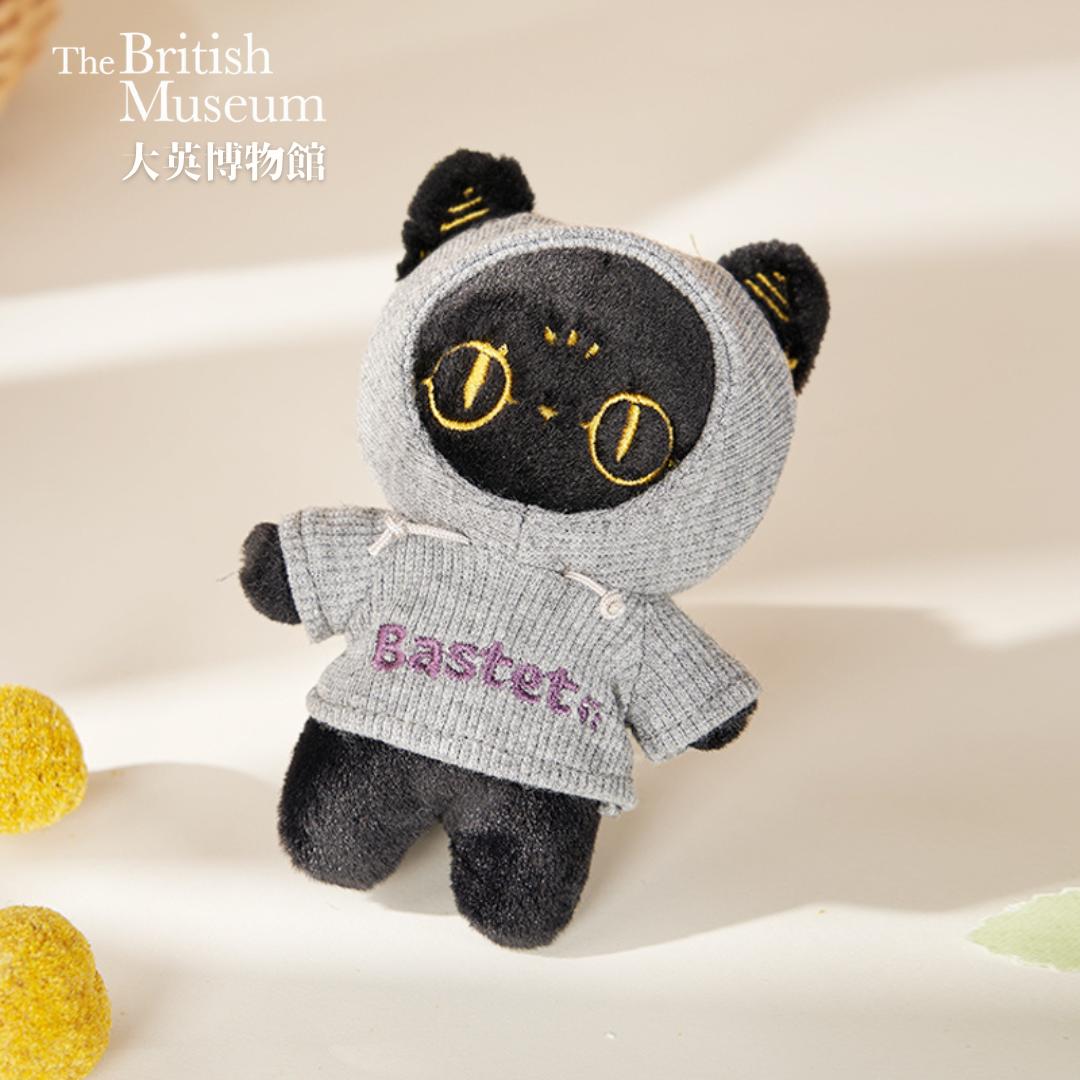 大英博物館｜巴斯特系列｜套頭衛衣萌貓毛絨香氛掛件