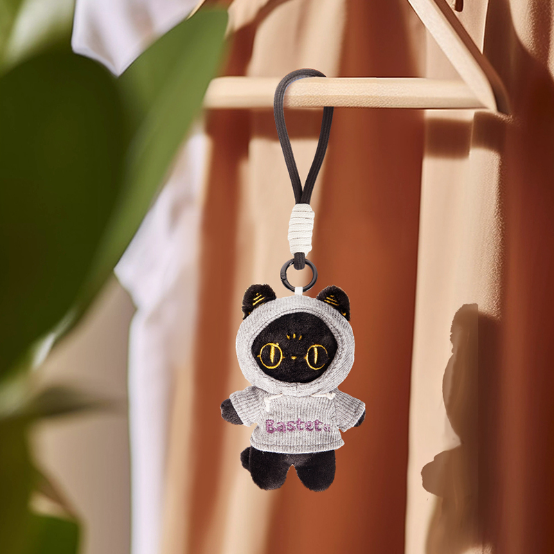 大英博物館｜巴斯特系列｜套頭衛衣萌貓毛絨香氛掛件