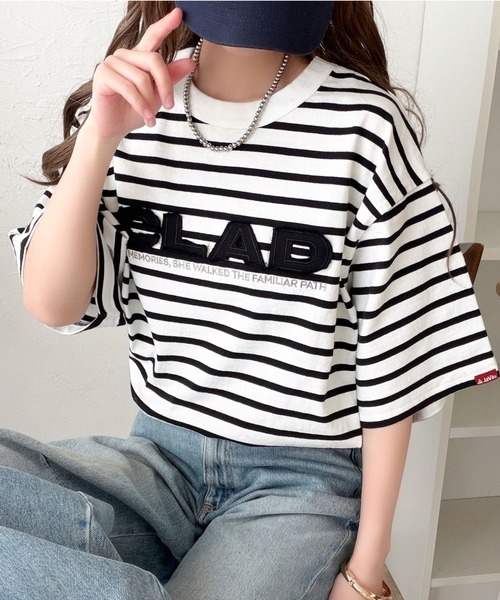 日本🇯🇵連線 JAVA 字母拼布刺繡寬鬆兩面T 兩面可穿 寬鬆 刺繡 條紋 拼布 落肩 短袖 T恤 4色(任買兩件711免運)/預購