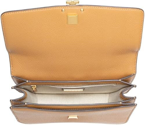 [S] TORY BURCH BRITTEN MEDIUM ADJUSTABLE SHOULDER BAG,MOOSE, 138724-909 (STB633)