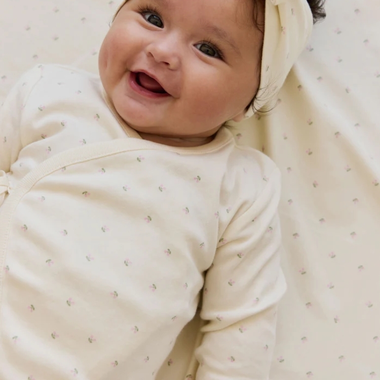 （預購）JAMIEKAY 櫻桃印花綁帶連身褲 Organic Cotton Estelle Onepiece - Ditsy Cherries