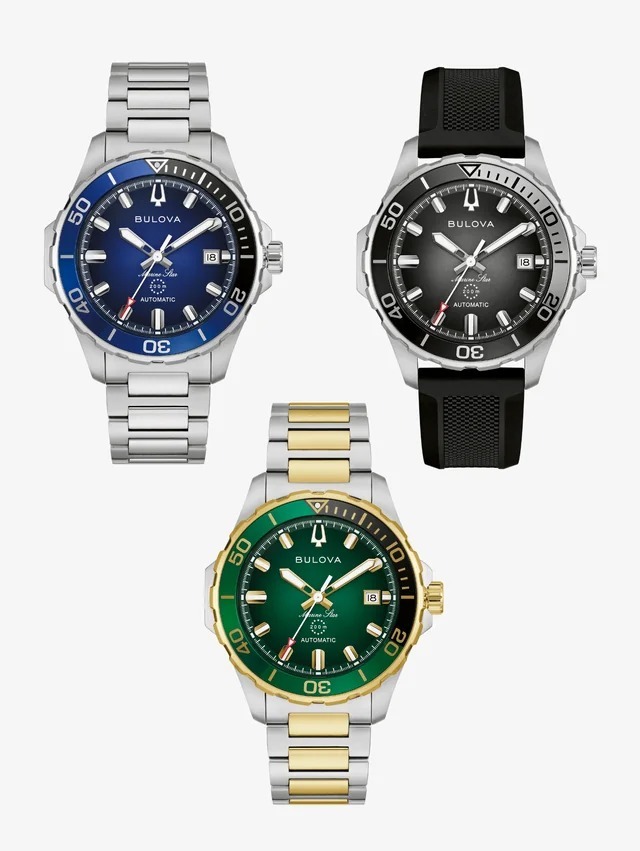 行貨 Bulova 寶路華 Marine Star  海洋之星系列腕錶 ，綠色款 98B471，藍色款 98B466，黑色款 98B465  3年保養