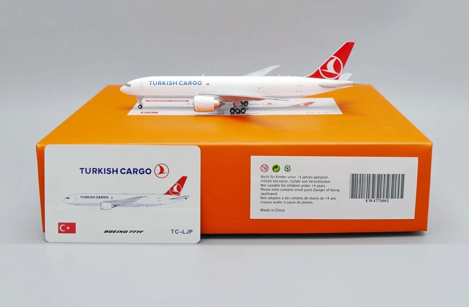 JCWINGS   1/400 土耳其貨運 B777-200LRF (TC-LJP)