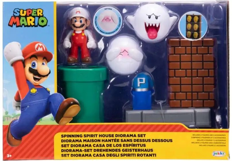 Nintendo 2.5" Super Mario Spinning Spirit House Diorama