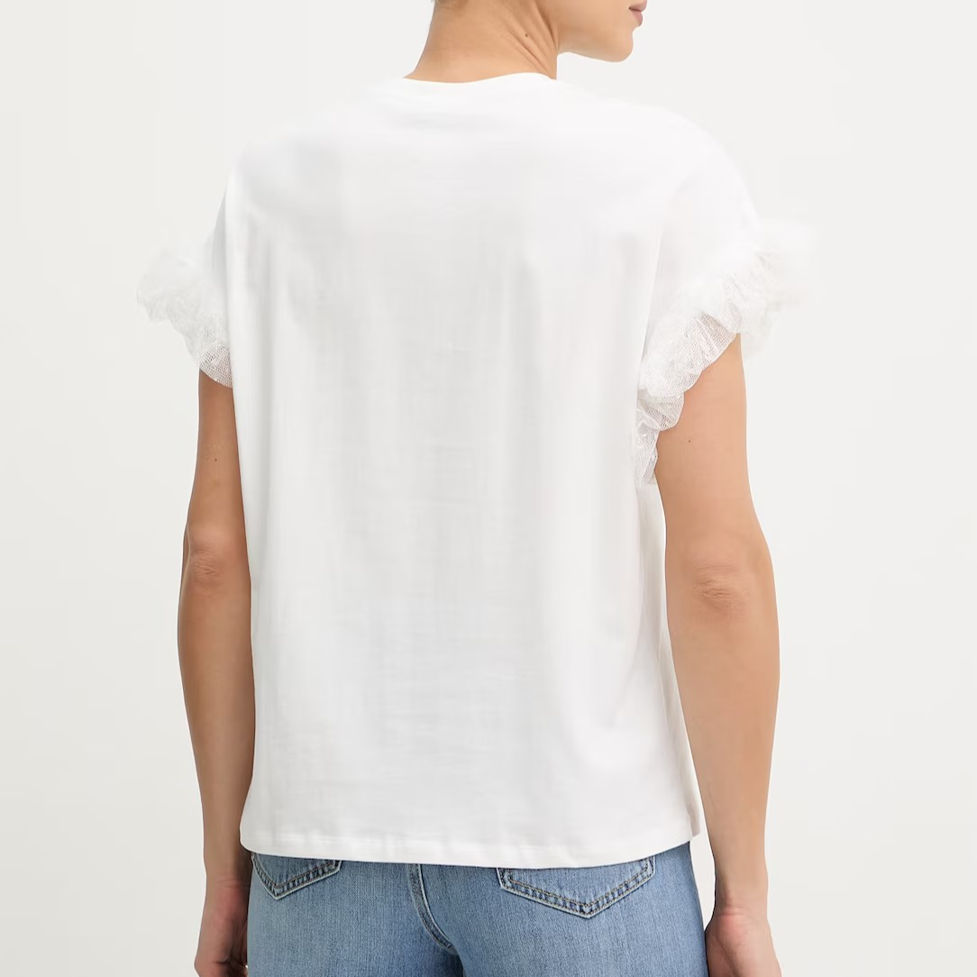 1TS0319-110 [TWINSET] T-Shirt White #261TP204A (C-EU-E)