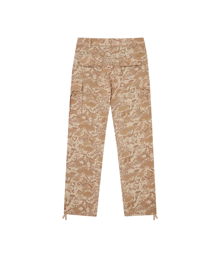 SNAKESKIN RUNNING DOG CARGO PANTS