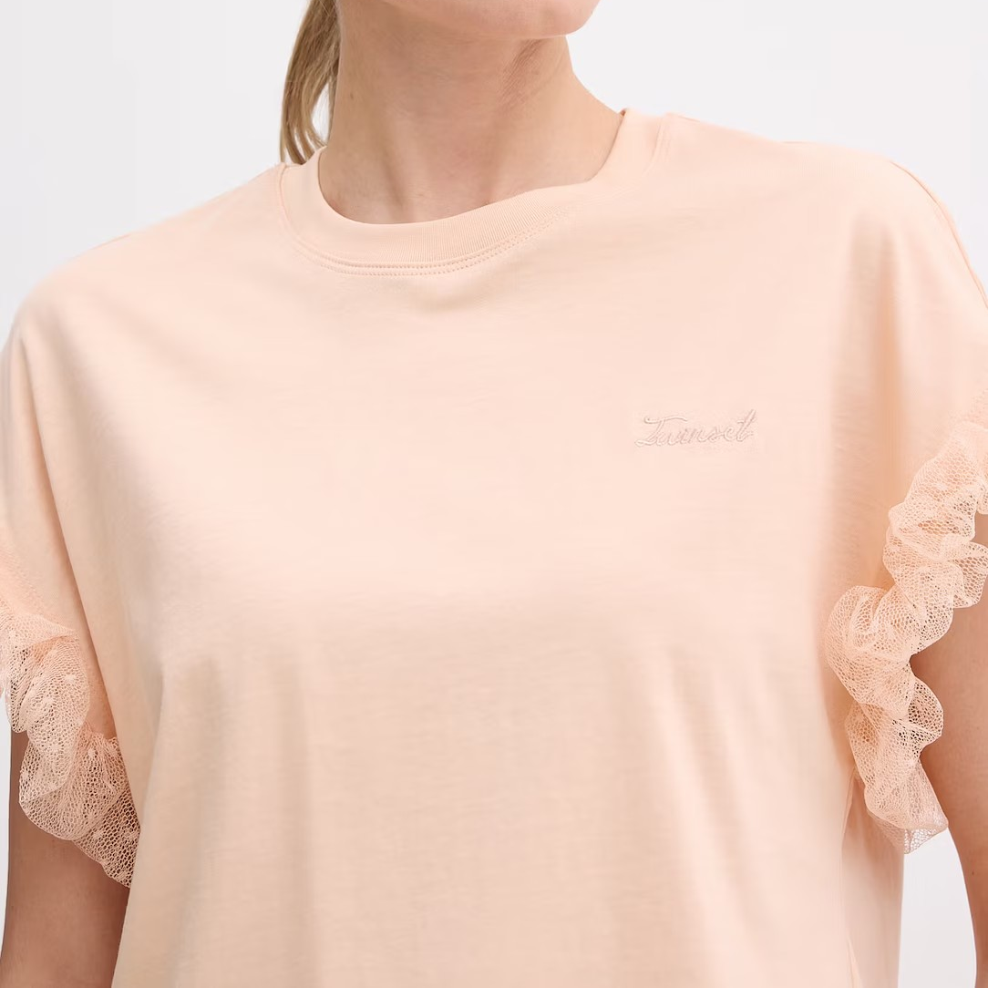 1TS0319-109 [TWINSET] T-Shirt Orange #261TP204A (C-EU-E)