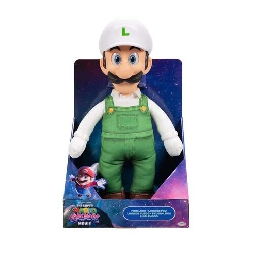 The Super Mario Galaxy Movie - 15" Fire Luigi Posable Plush