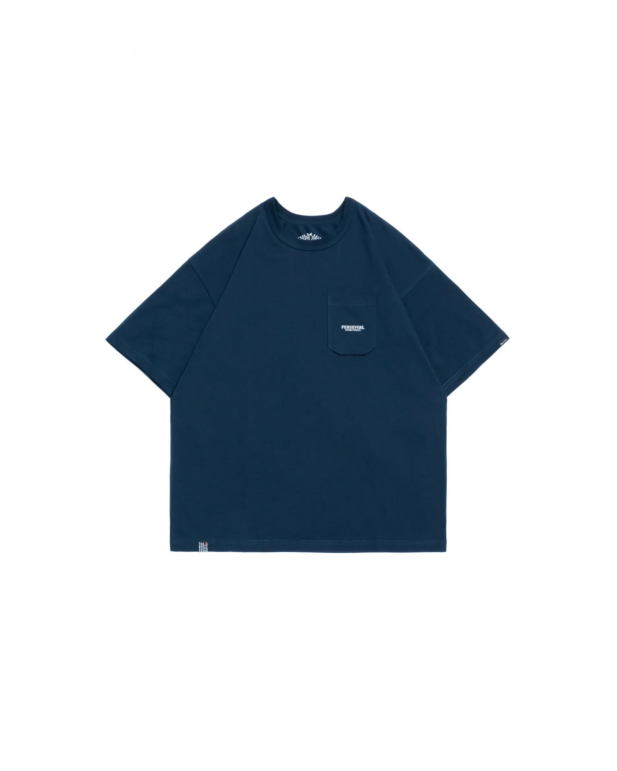PERSEVERE CLASSIC ESSENTIAL POCKET T-SHIRT - NAVY