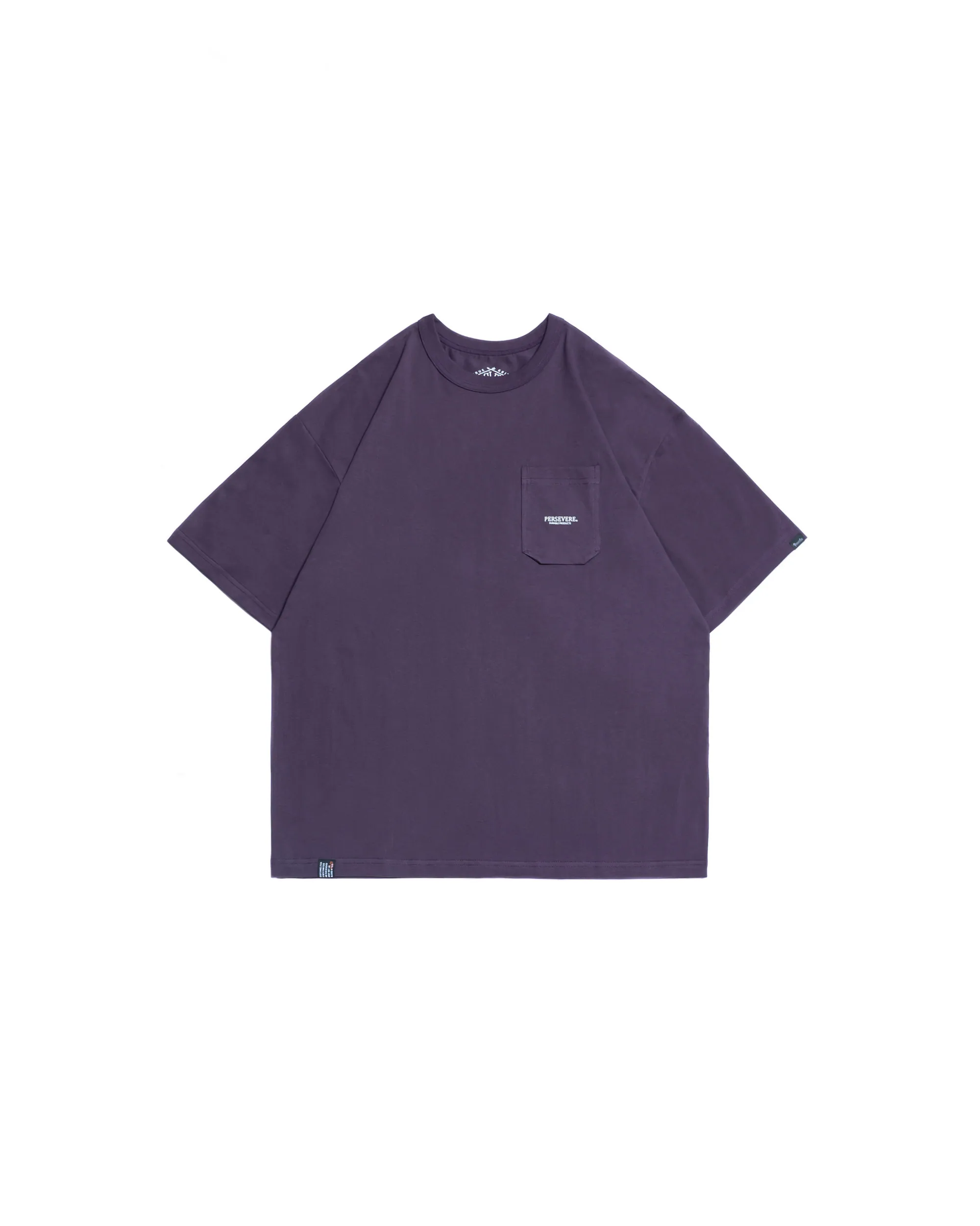 PERSEVERE CLASSIC ESSENTIAL POCKET T-SHIRT - DARK PURPLE