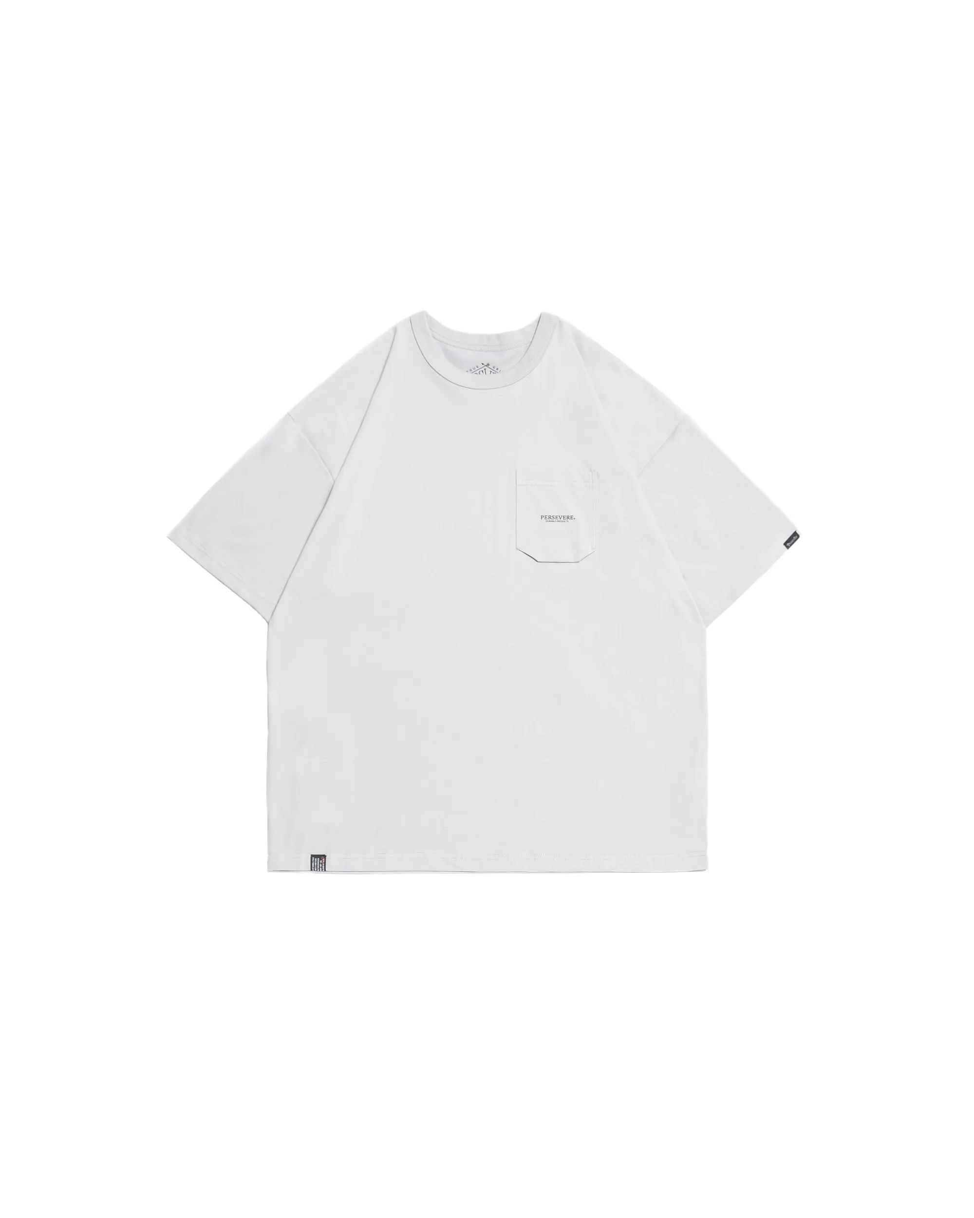 PERSEVERE CLASSIC ESSENTIAL POCKET T-SHIRT - LIGHT GRAY