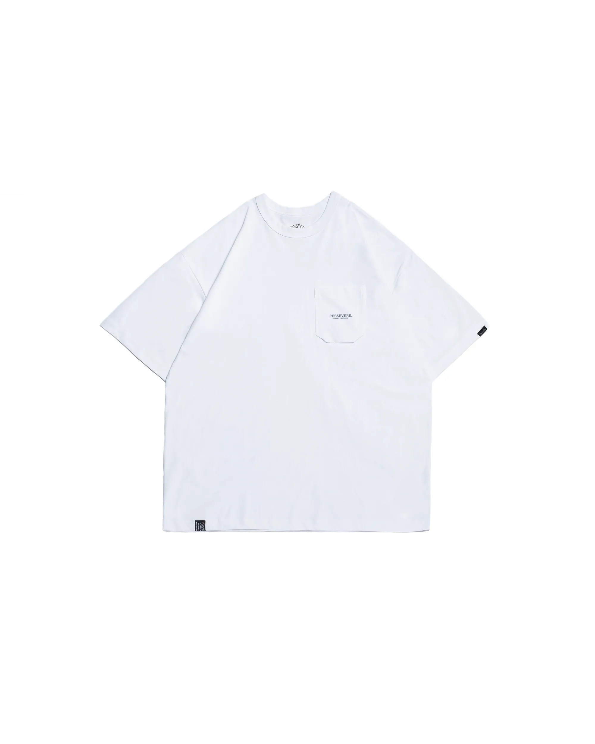 PERSEVERE CLASSIC ESSENTIAL POCKET T-SHIRT - WHITE