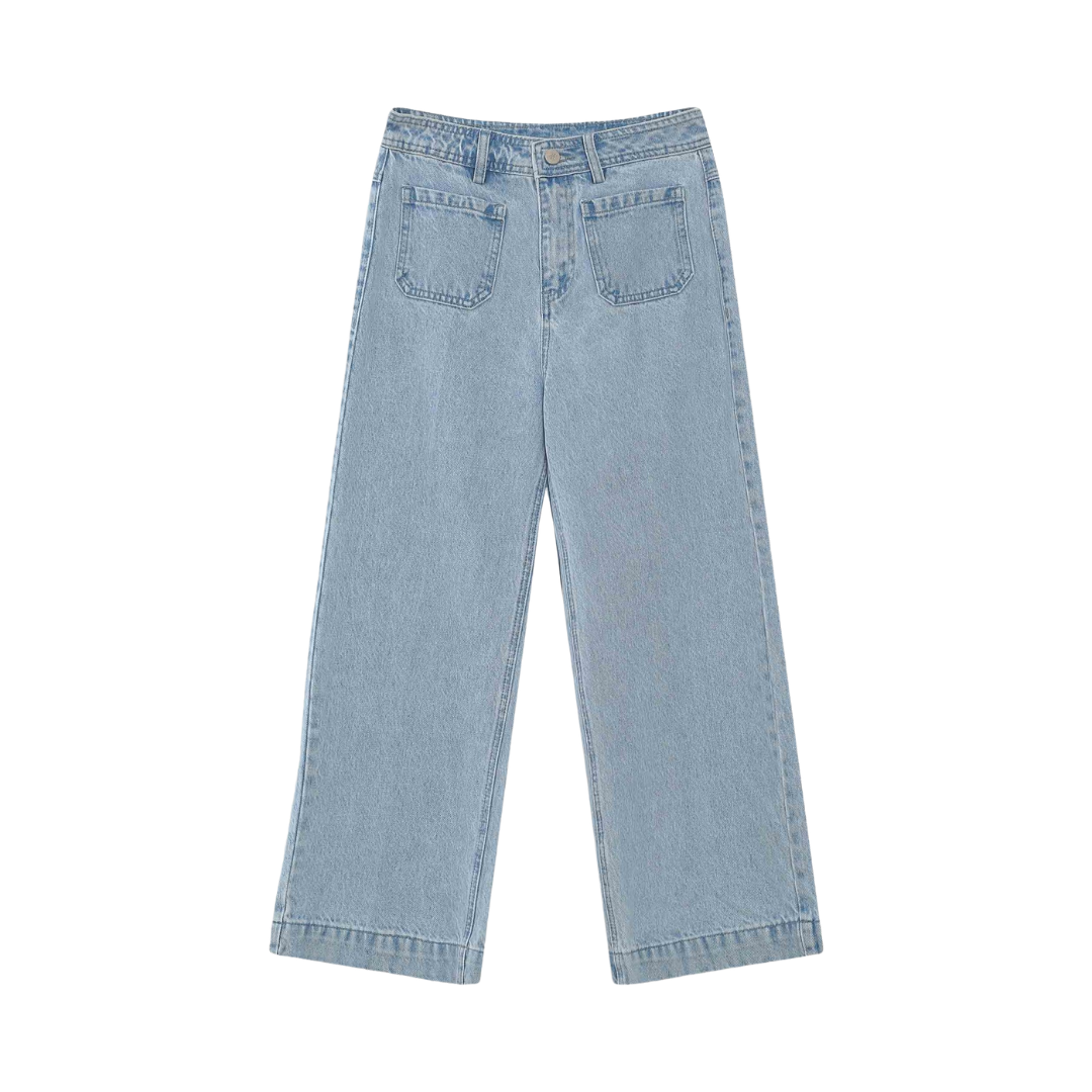 1GM0329-026 [GRACE & MILA] 7/8 Loose Jeans Skyblue Joe #SS2613035 (C-EU-E)