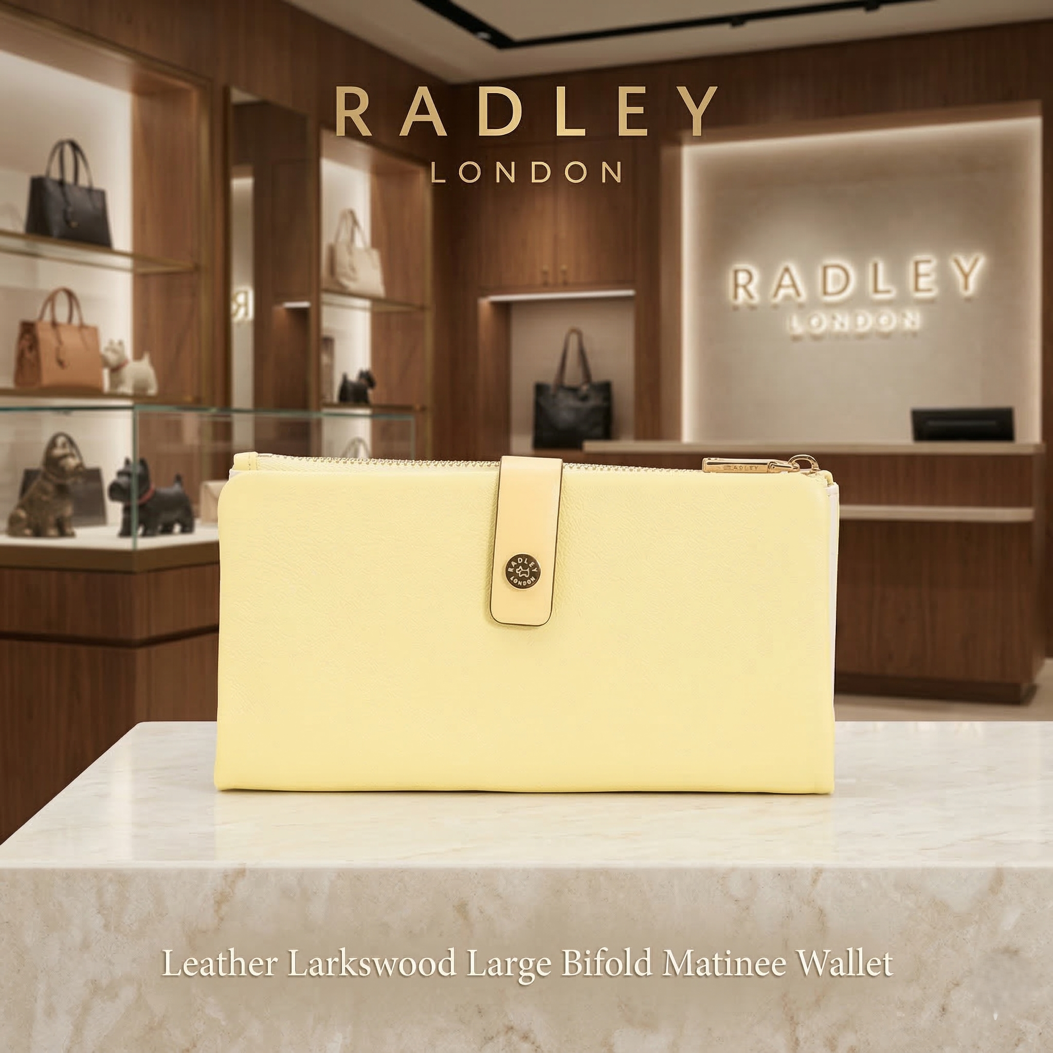 【預購】K031759  Radley London Larkswood 皮革大號對摺長夾