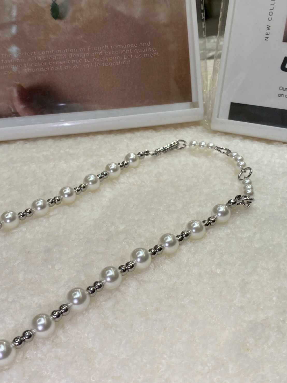 UCDF 串珠項鍊 白 UCA030