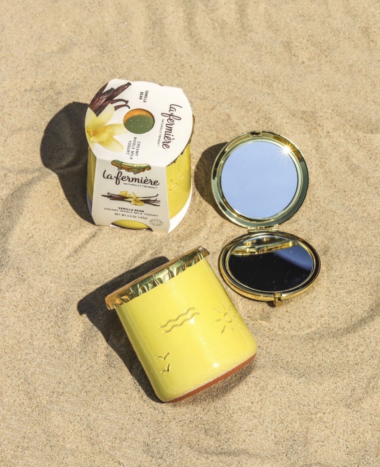 團購： 2026春季限定色 檸檬黃／蜜桃粉 (法國La fermiere 陶罐優格140g)